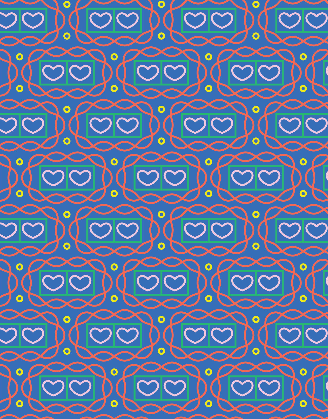 Double Heart Throb Blue