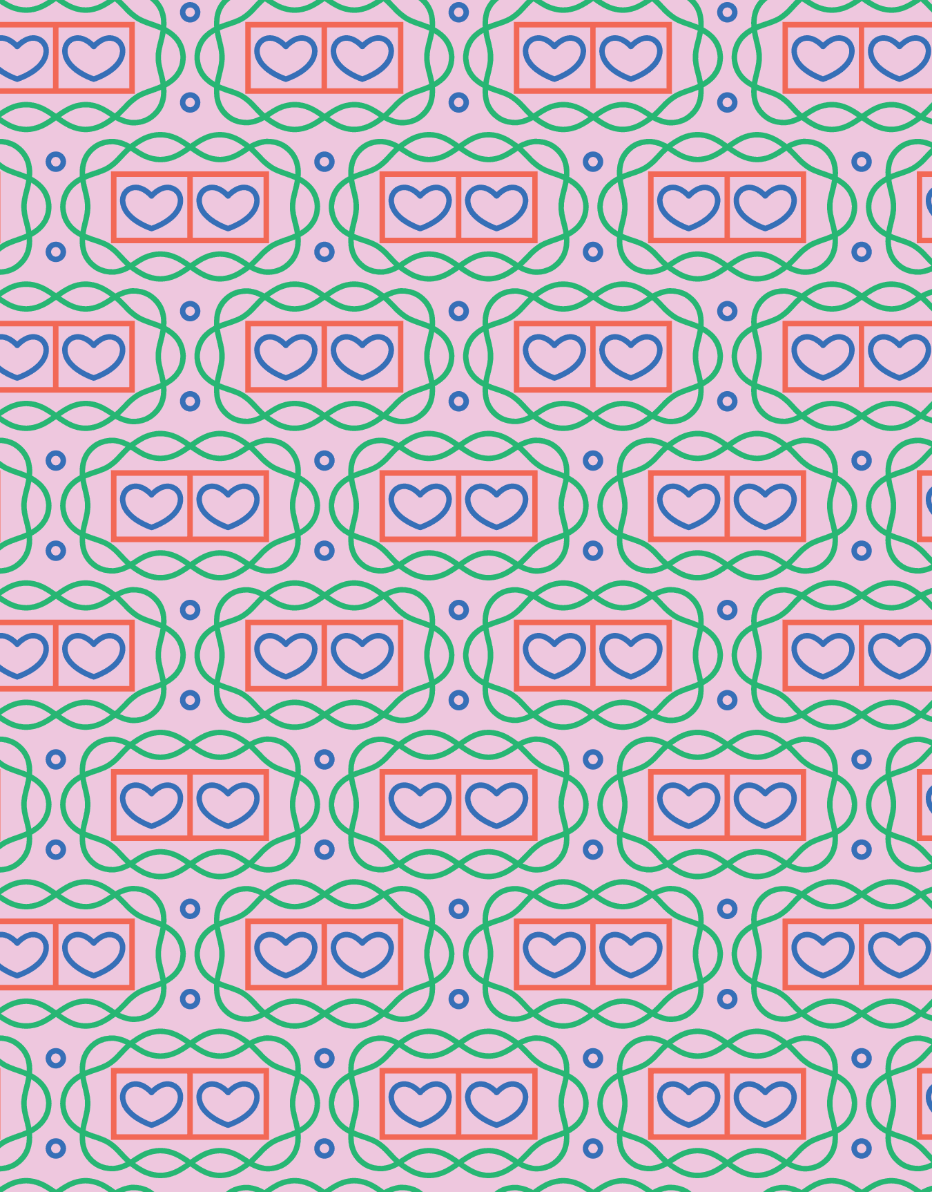 Double Heart Throb Pink