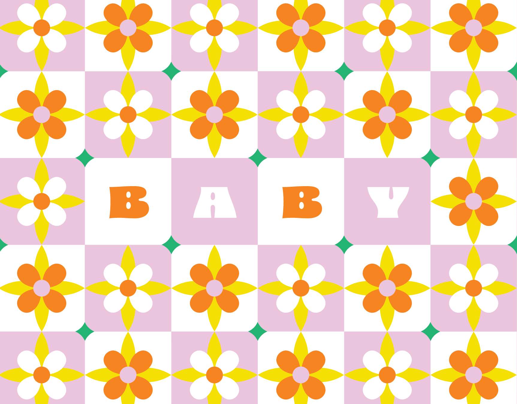 Spanish Tile Baby (pink)