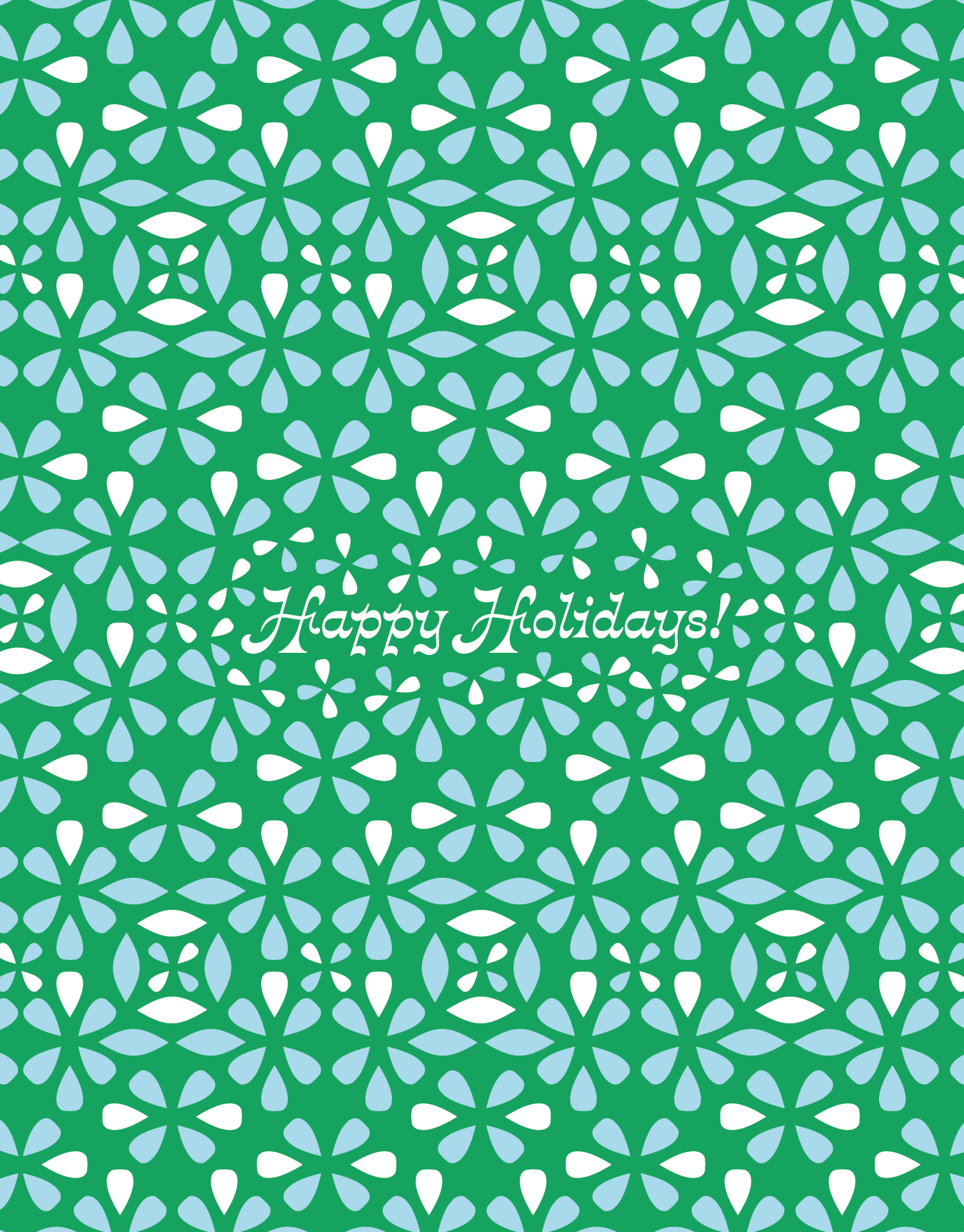 Snowflake Pattern Holidays