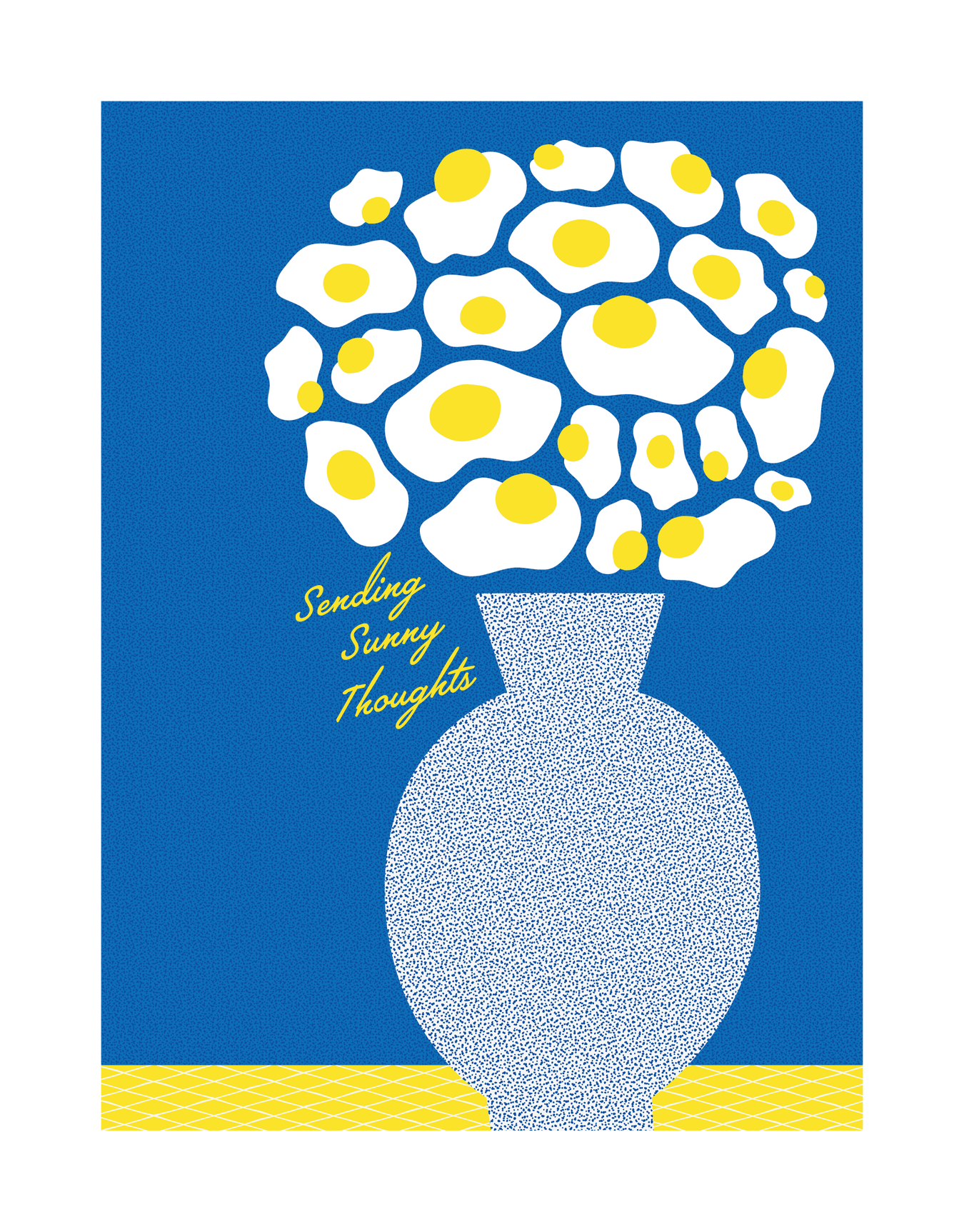 Sunny Thoughts Egg Flower Vase