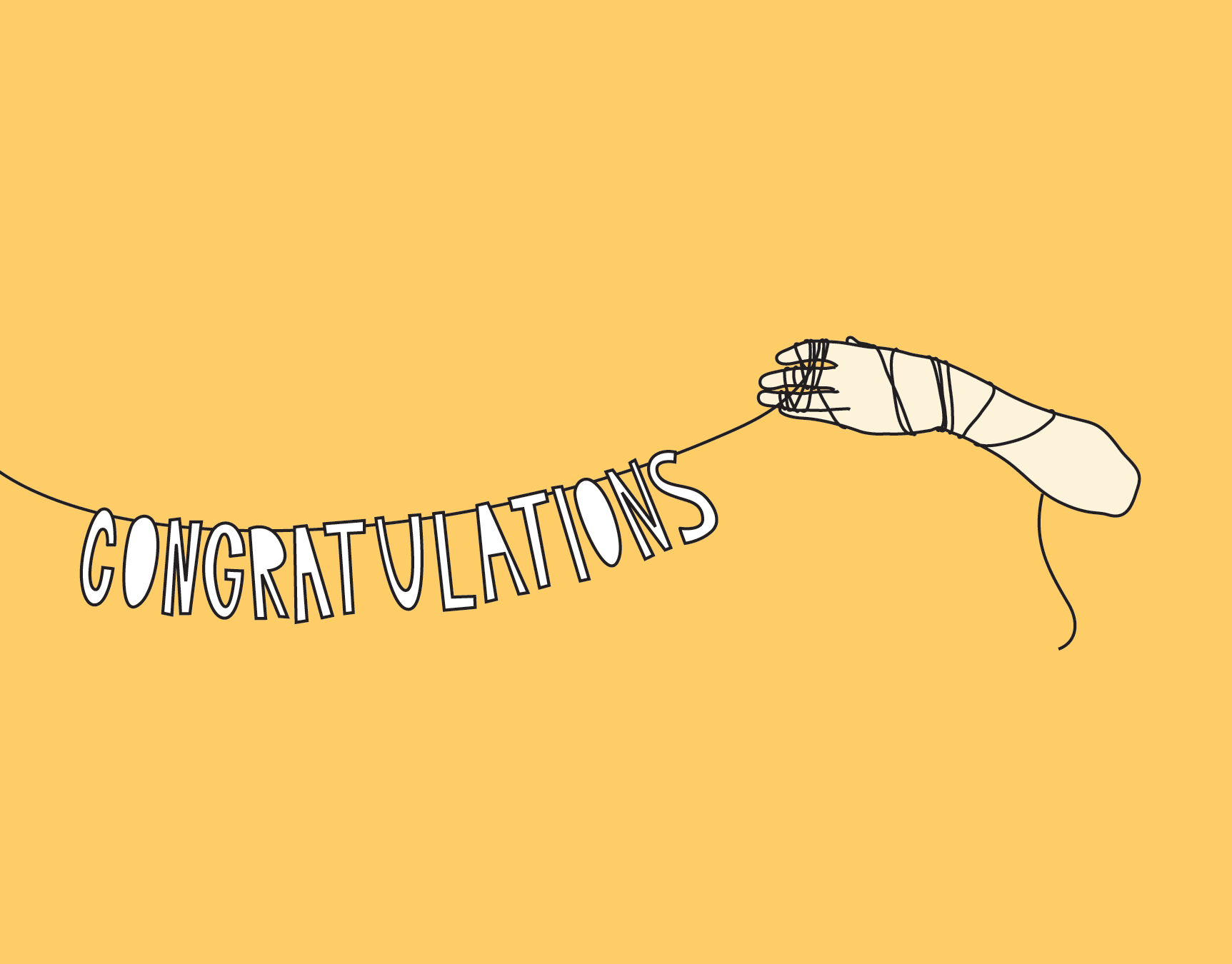 Congratulations Hand Banner