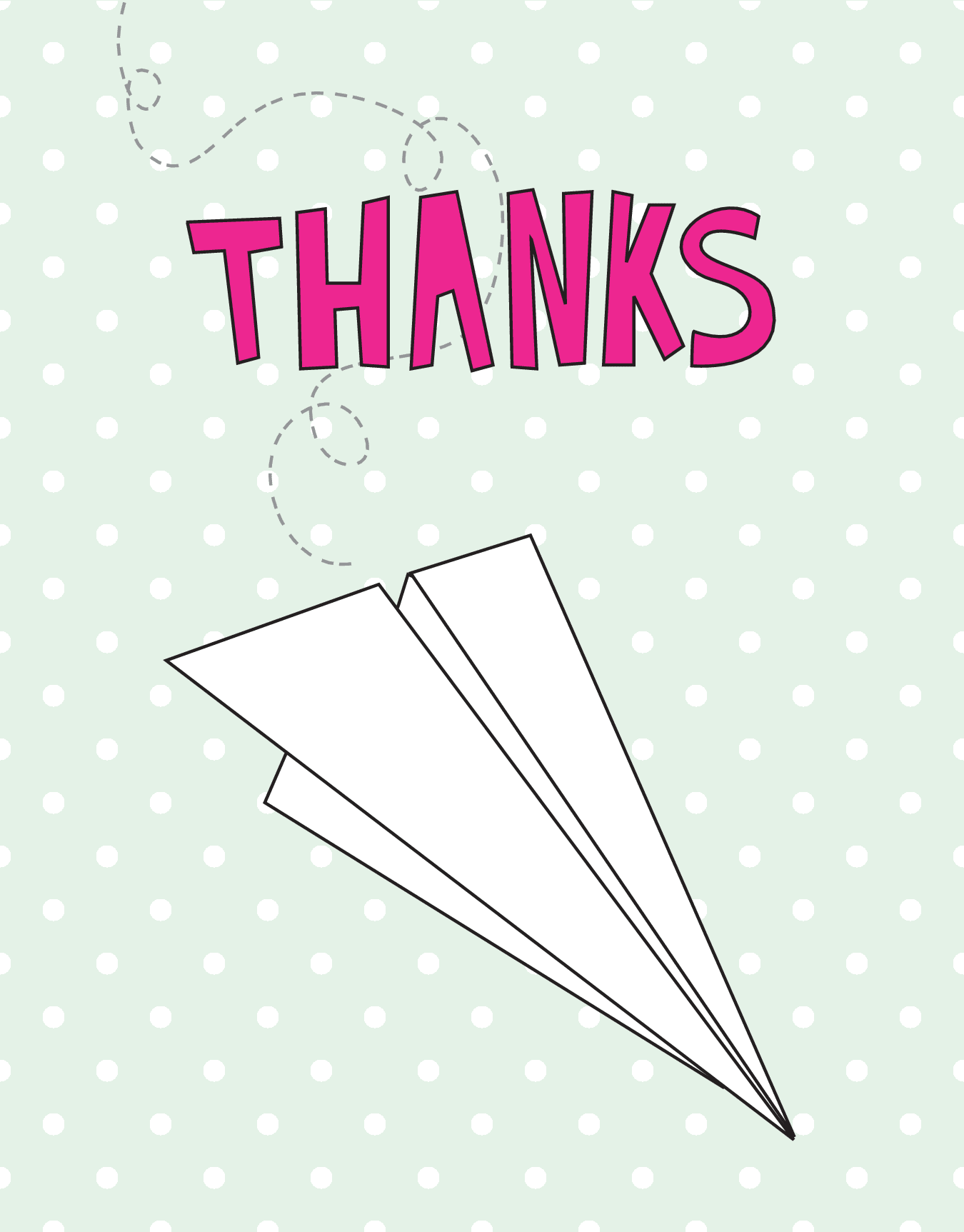 Thanks Paper Plane