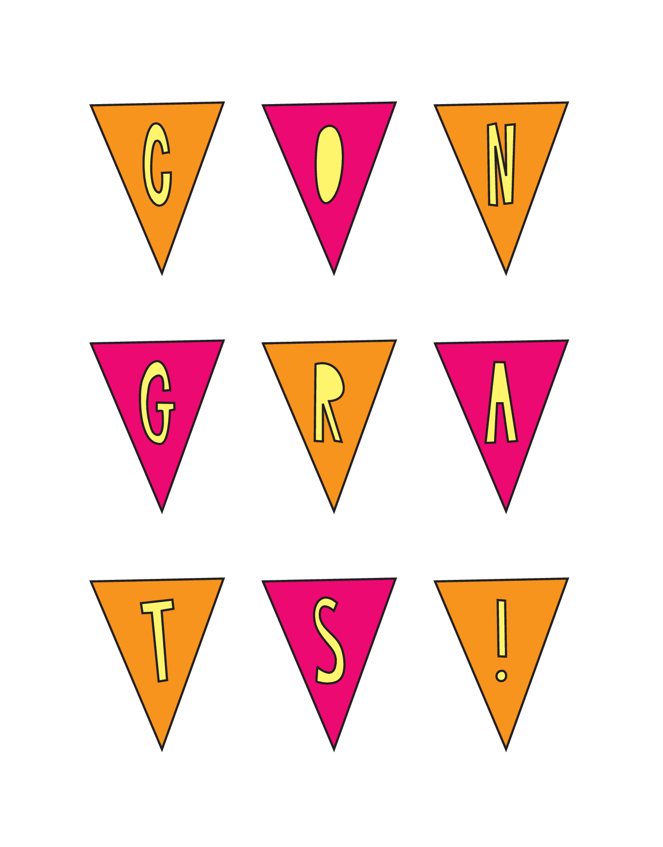 Congrats Pennants