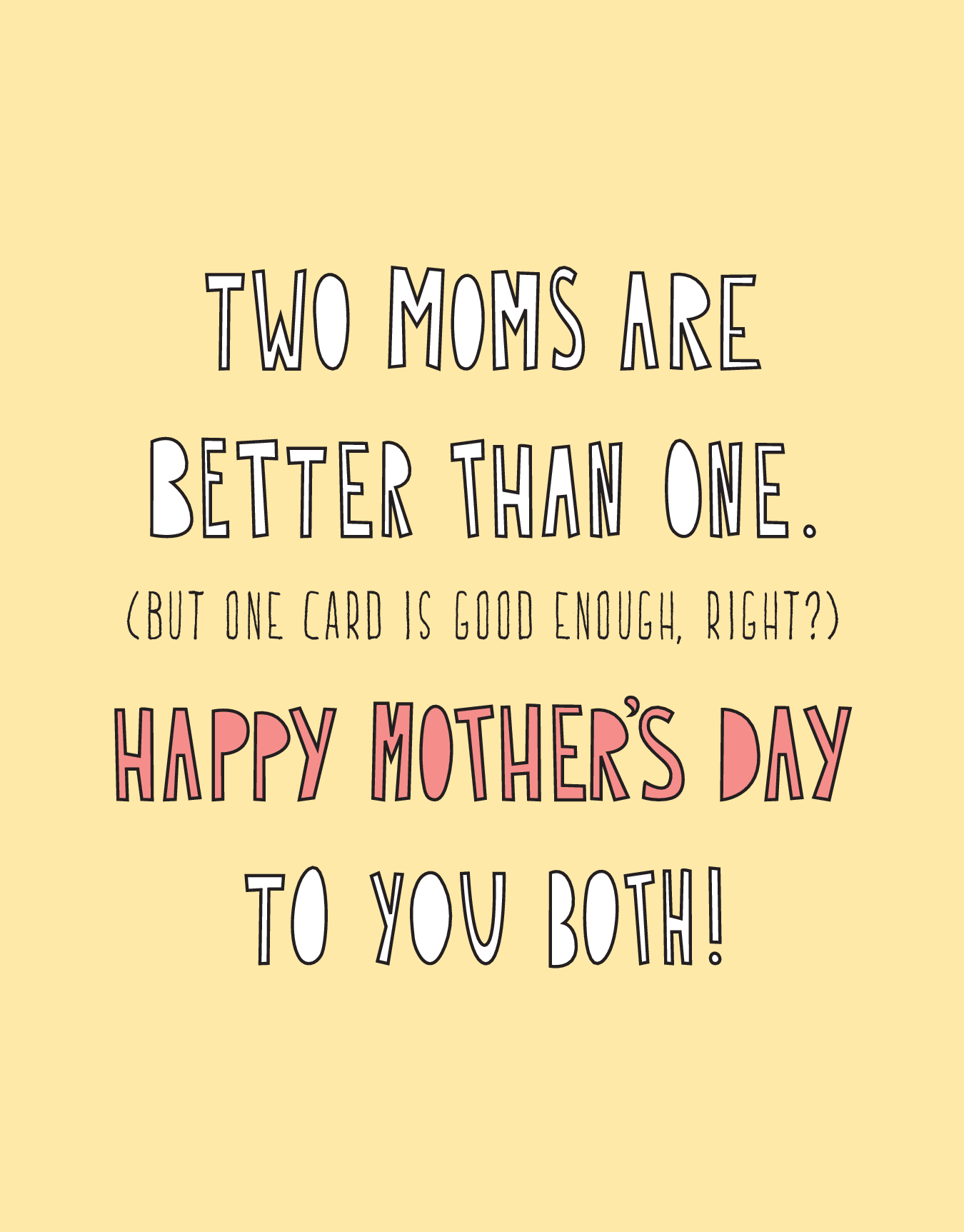 Two Moms One Card