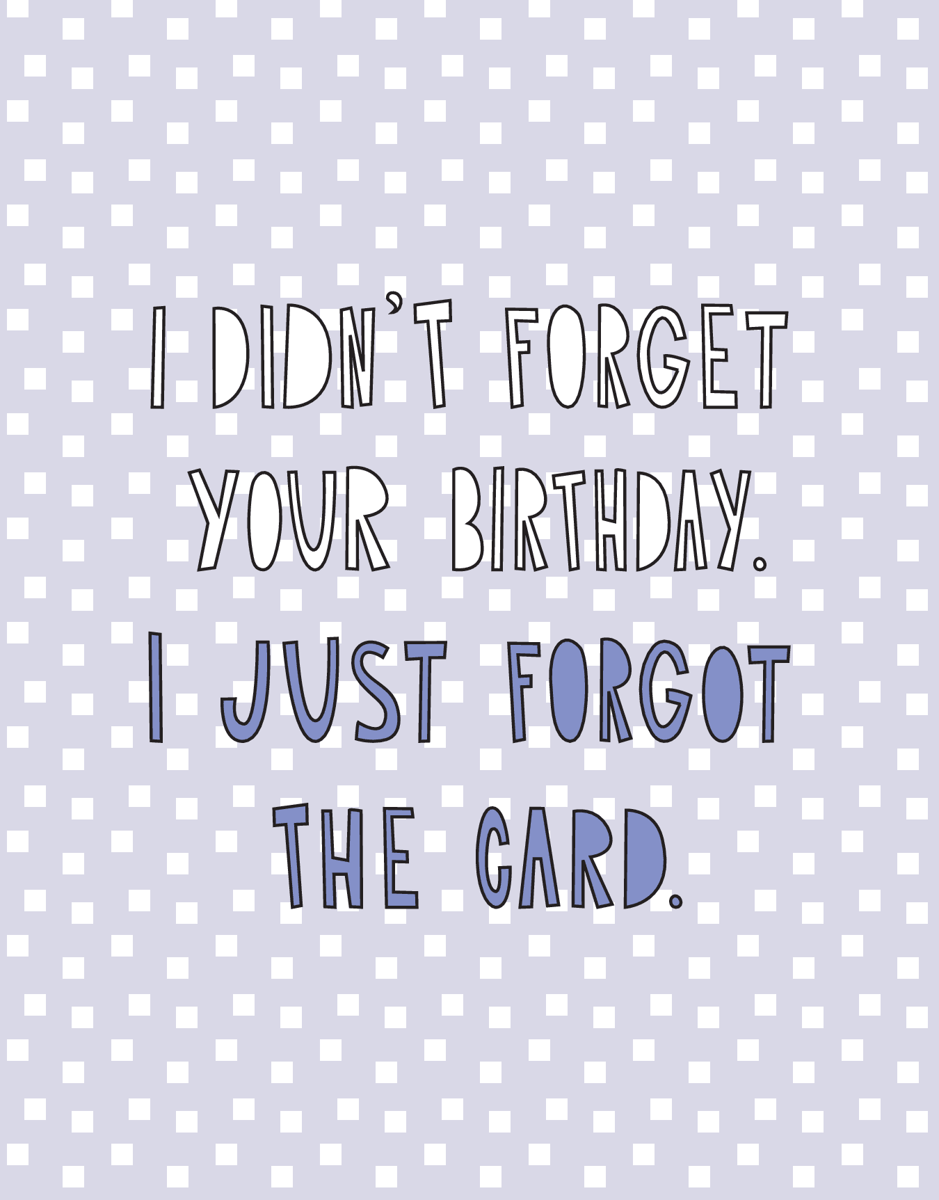 Belated Birthday