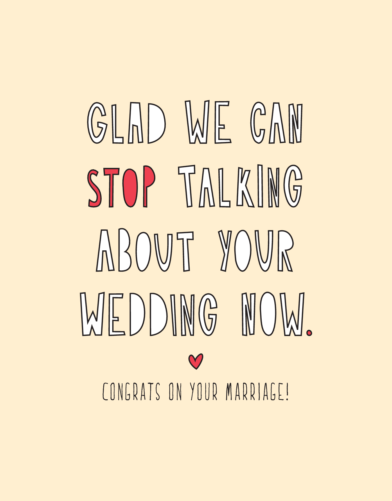 Stop Talking About Your Wedding