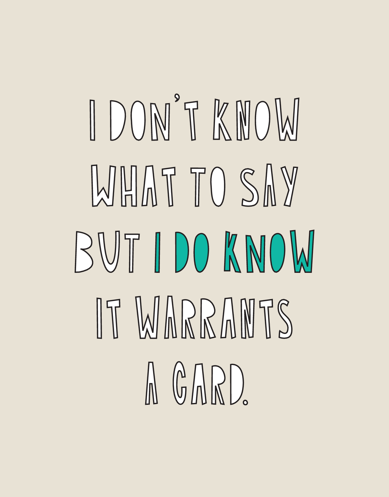 Warrants A Card