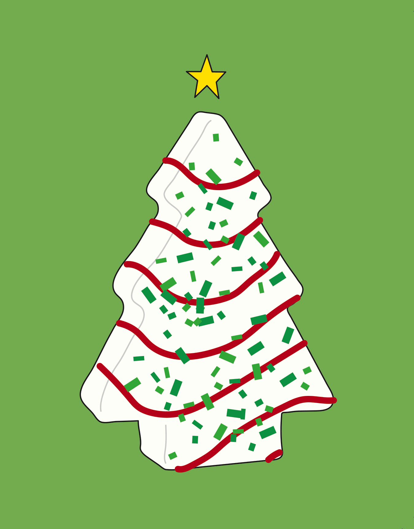 Christmas Tree Cake