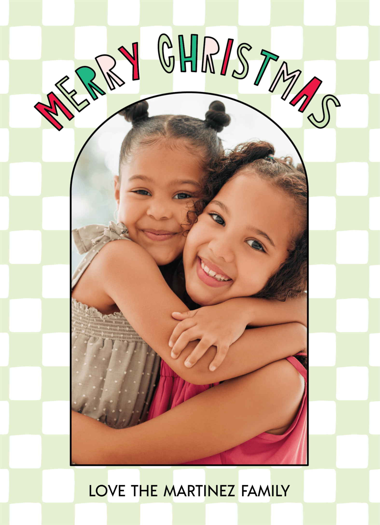 Merry Christmas Checkered 
