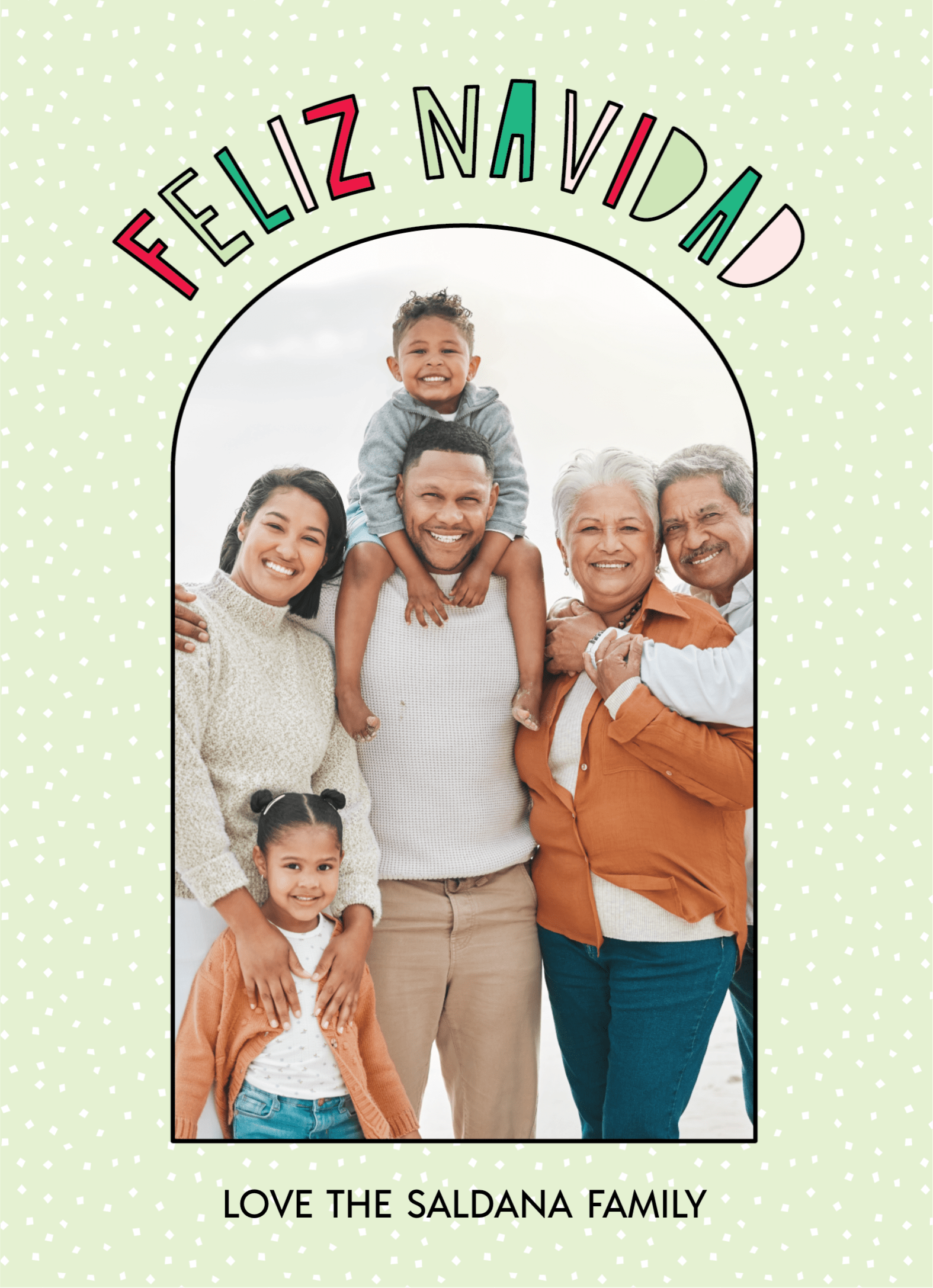 Feliz Navidad Green