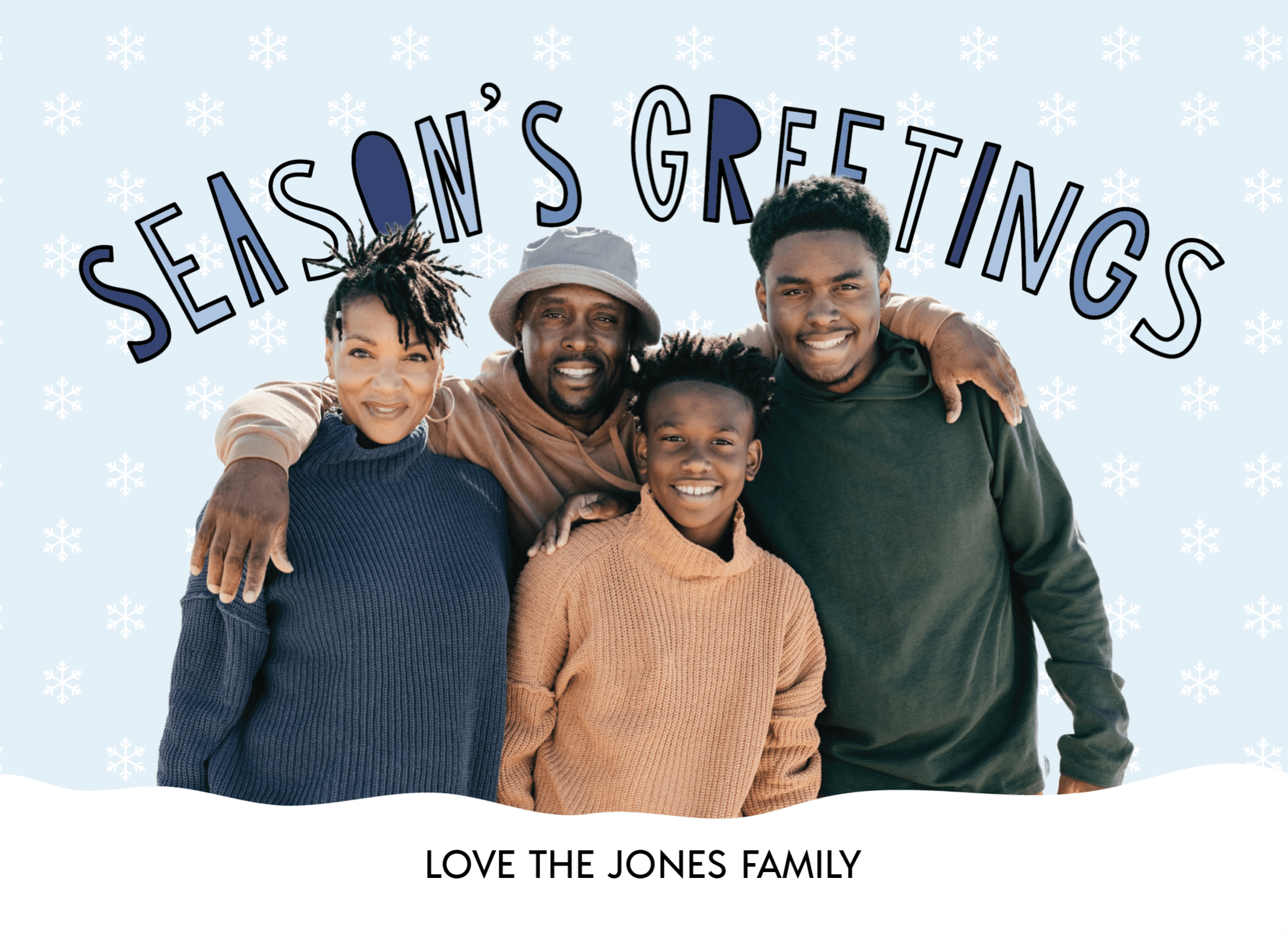 Snowy Cutout Greetings