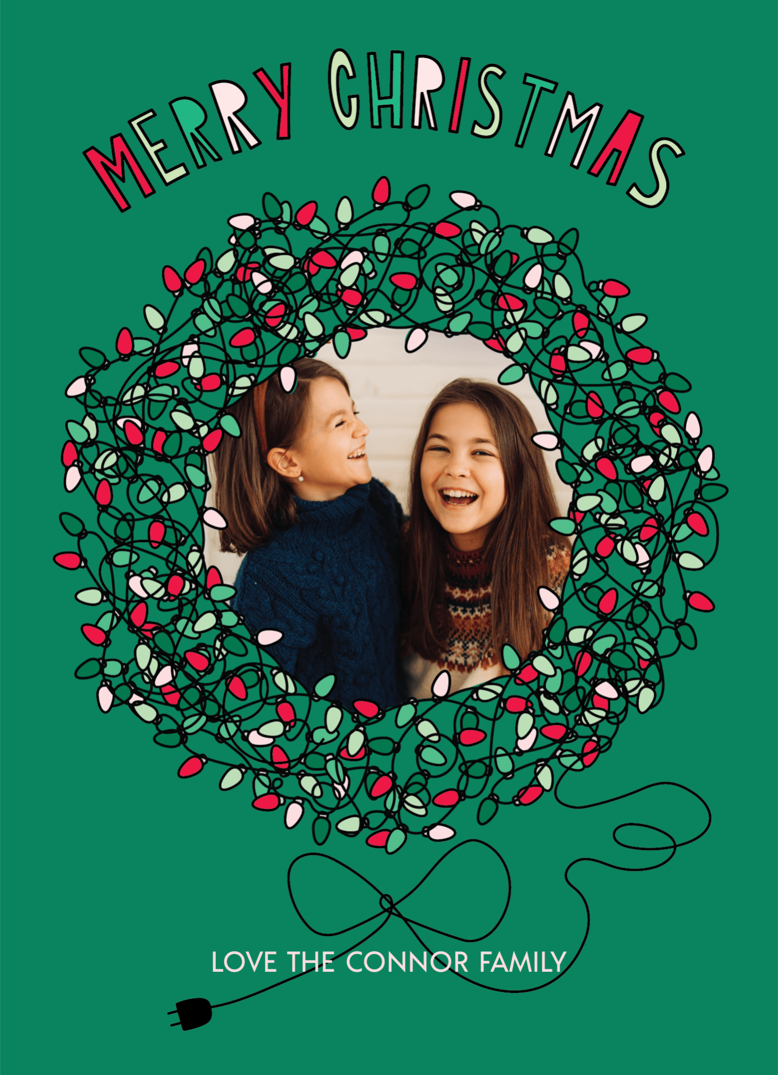 Green Lights Wreath