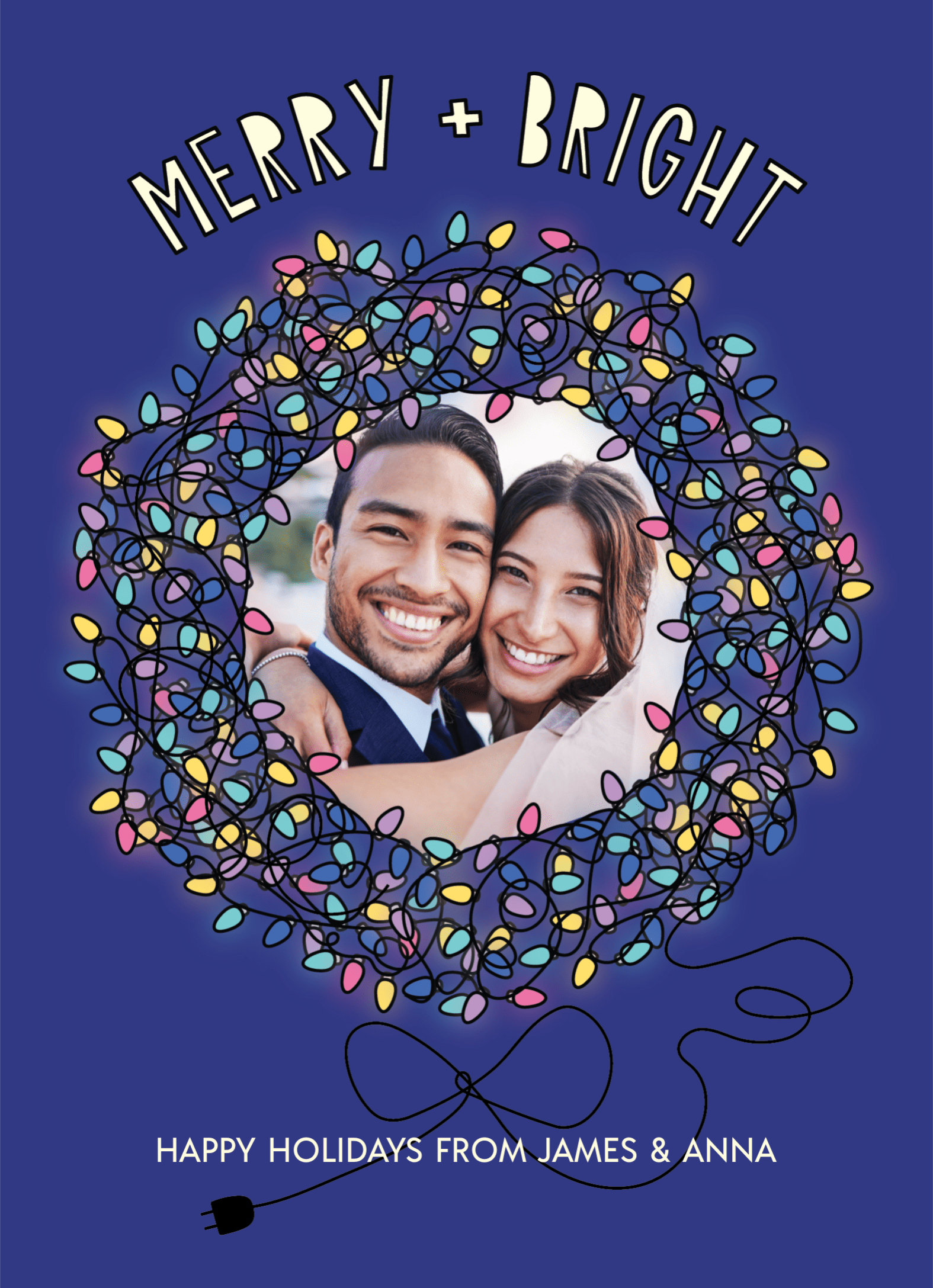 Blue Light Wreath