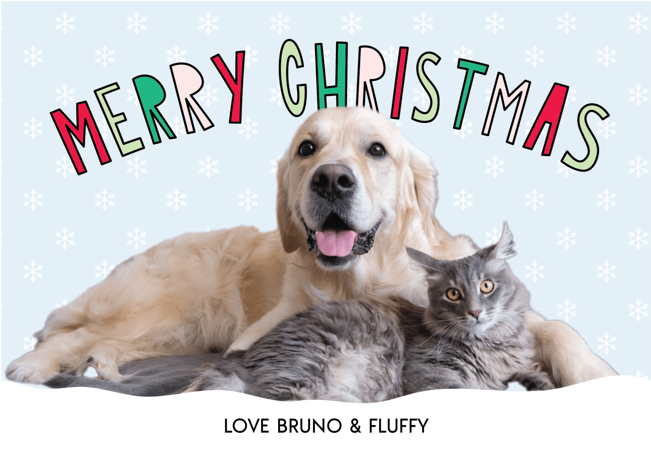 Cutout Christmas Pets