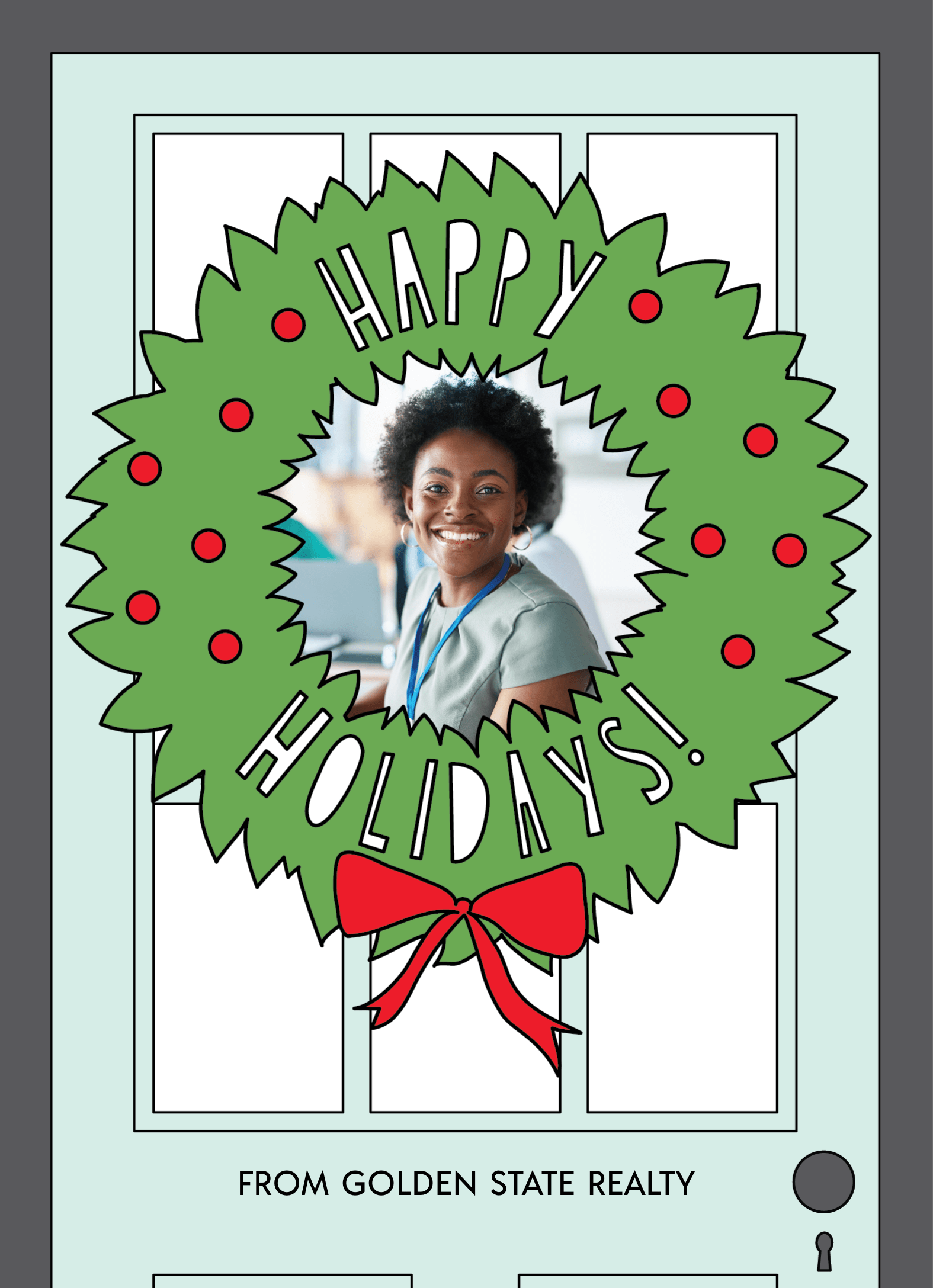 Business Door Wreath
