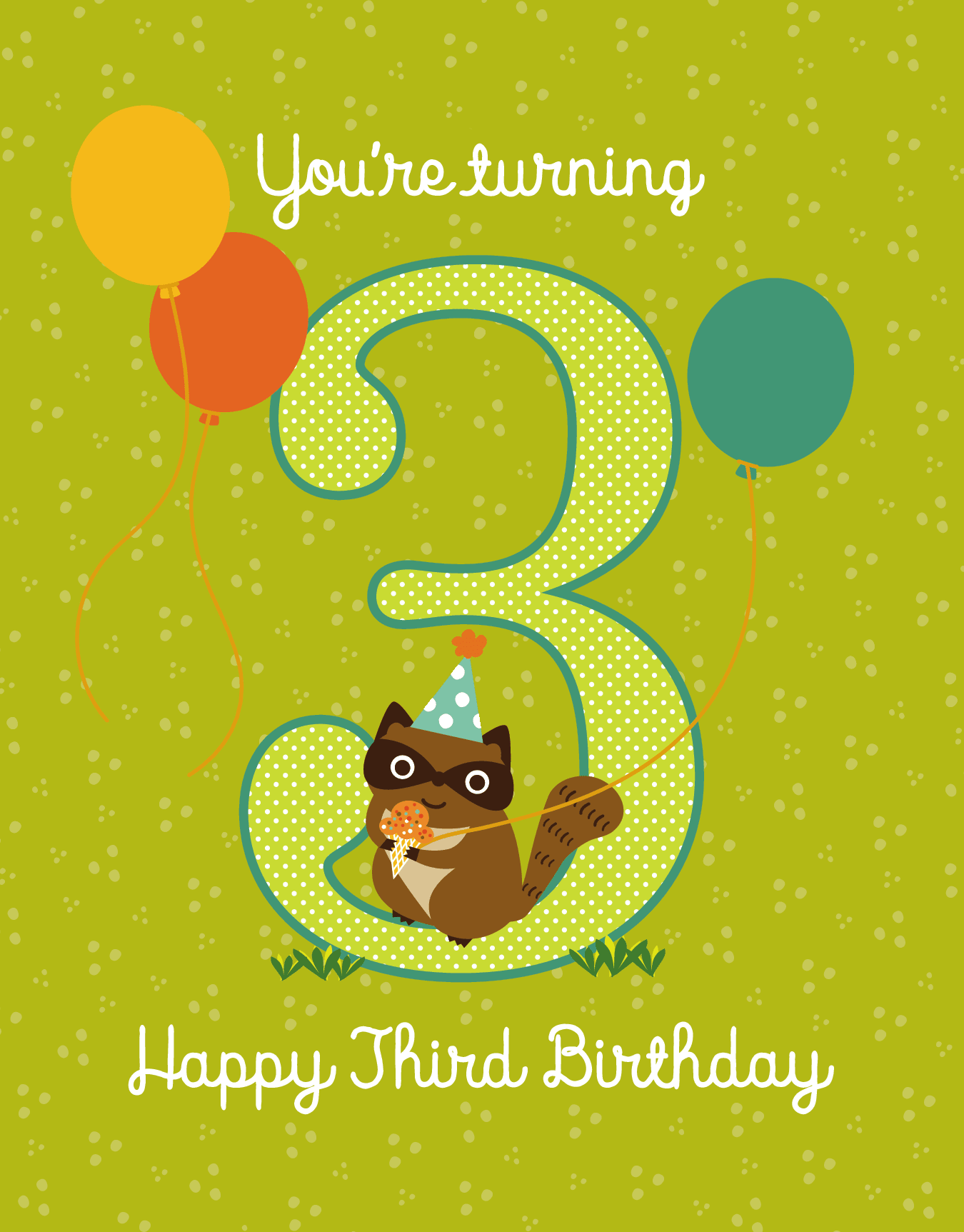 Turning Three Raccoon 