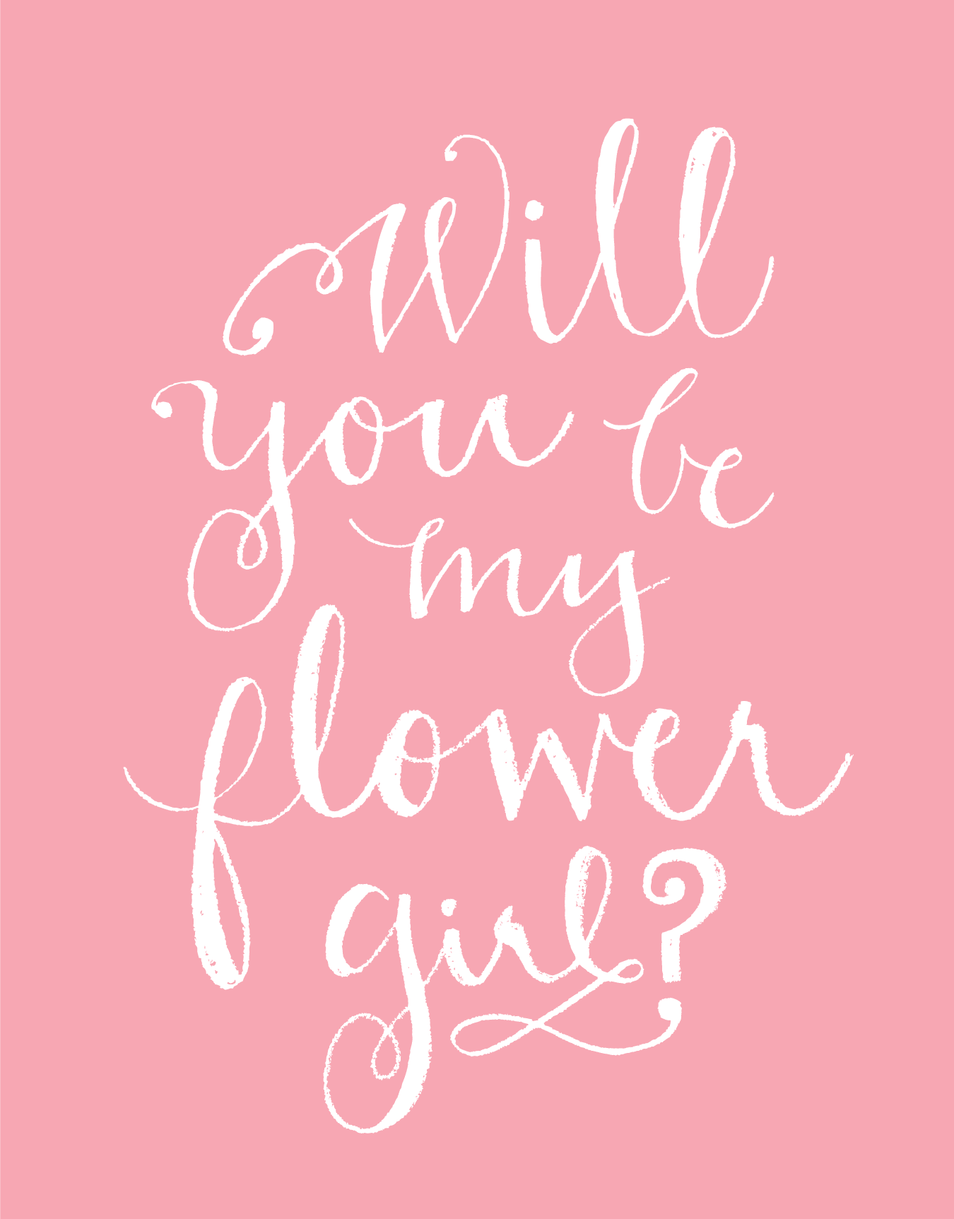 Be My Flower Girl