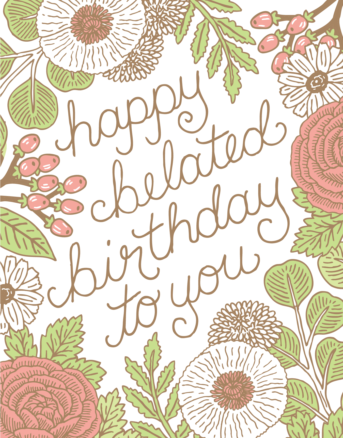 Belated Floral Birthday