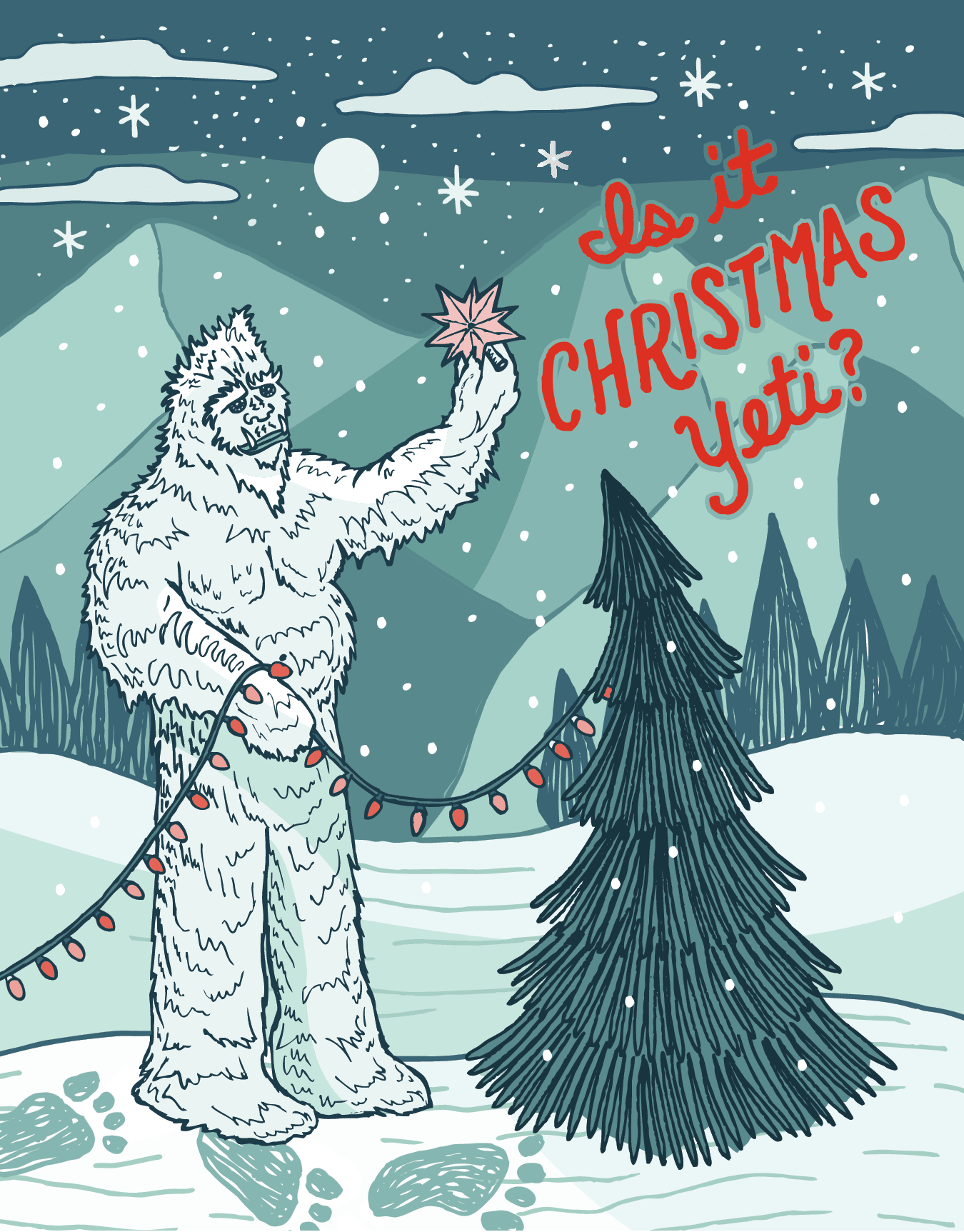 Christmas Yeti