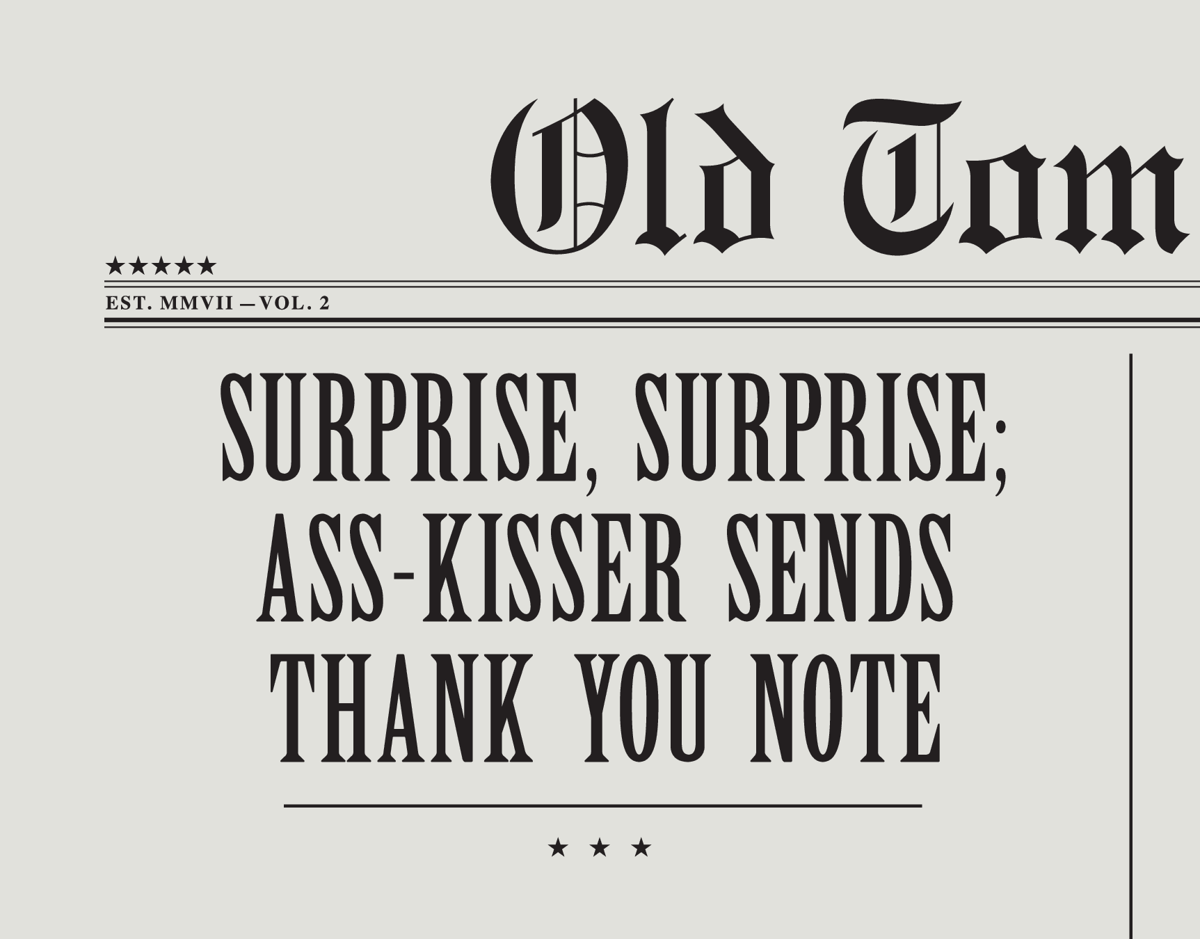 Surprise Surprise Thank You