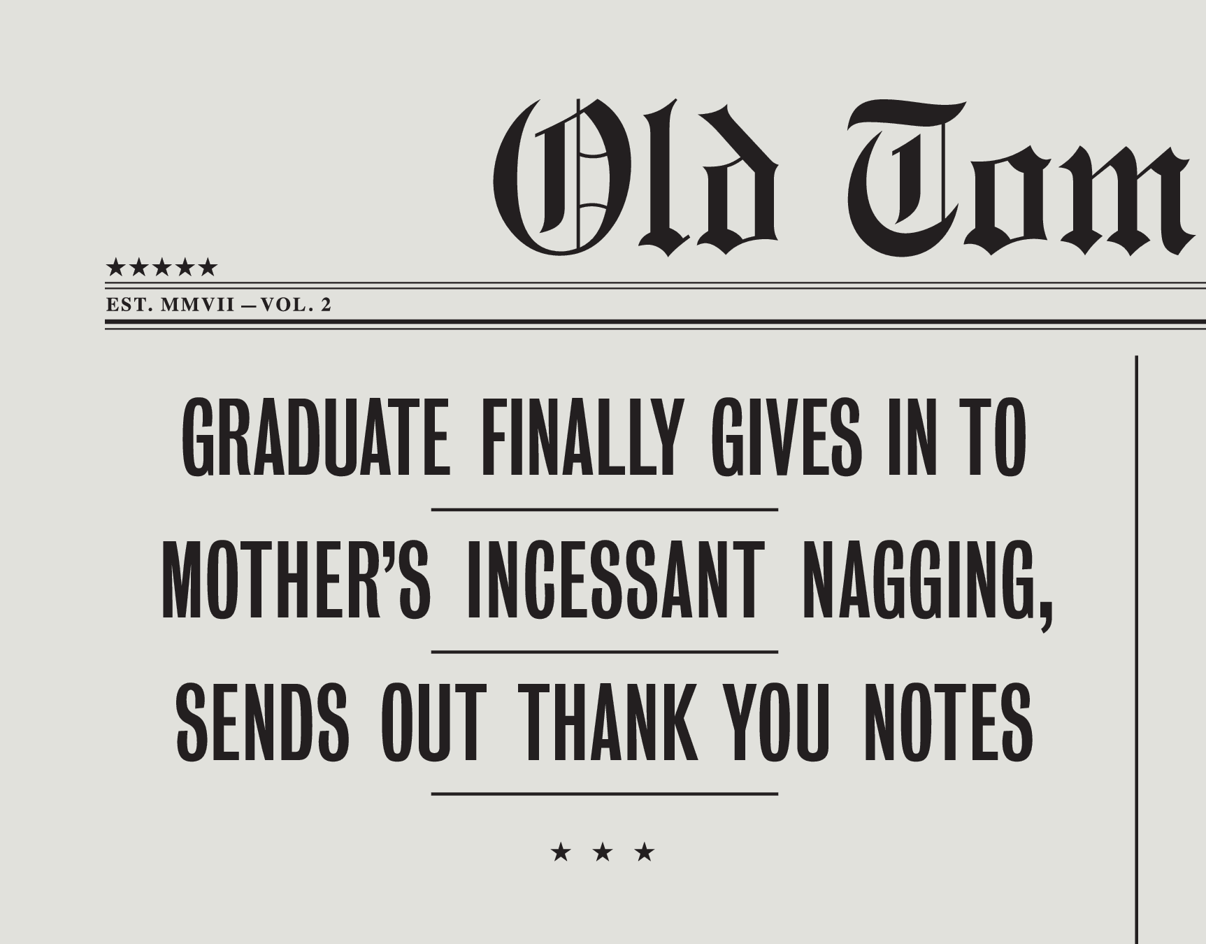 Graduate Thank You