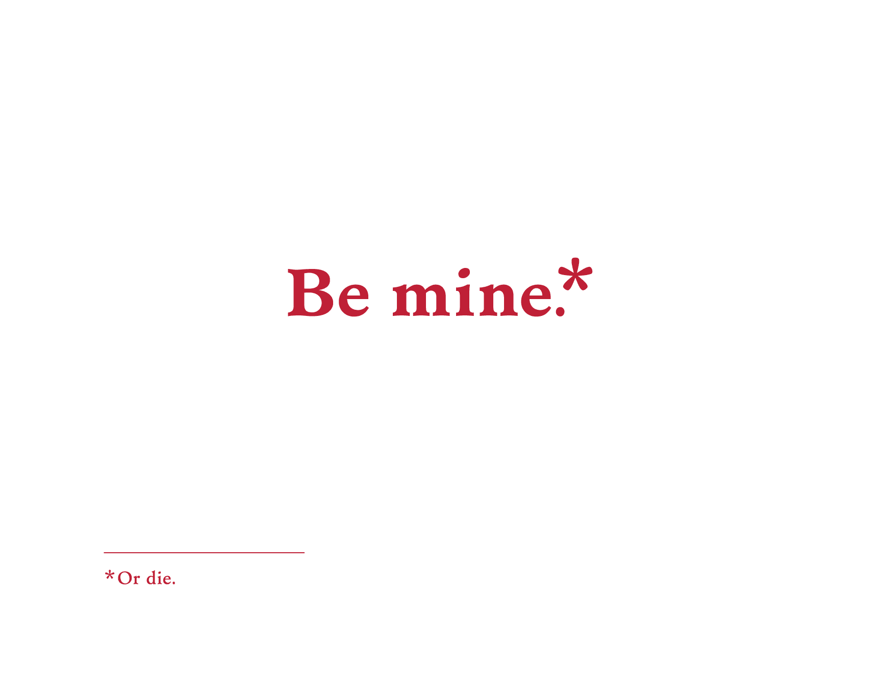 Be Mine