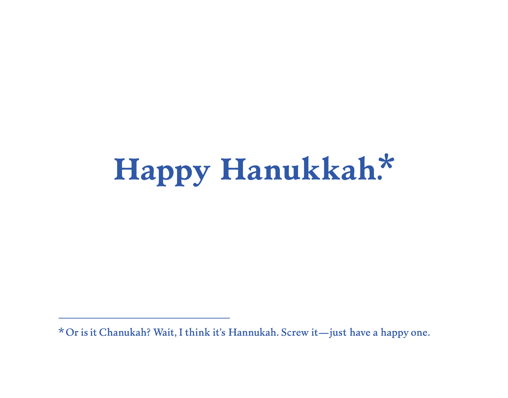 Happy Hanukkah
