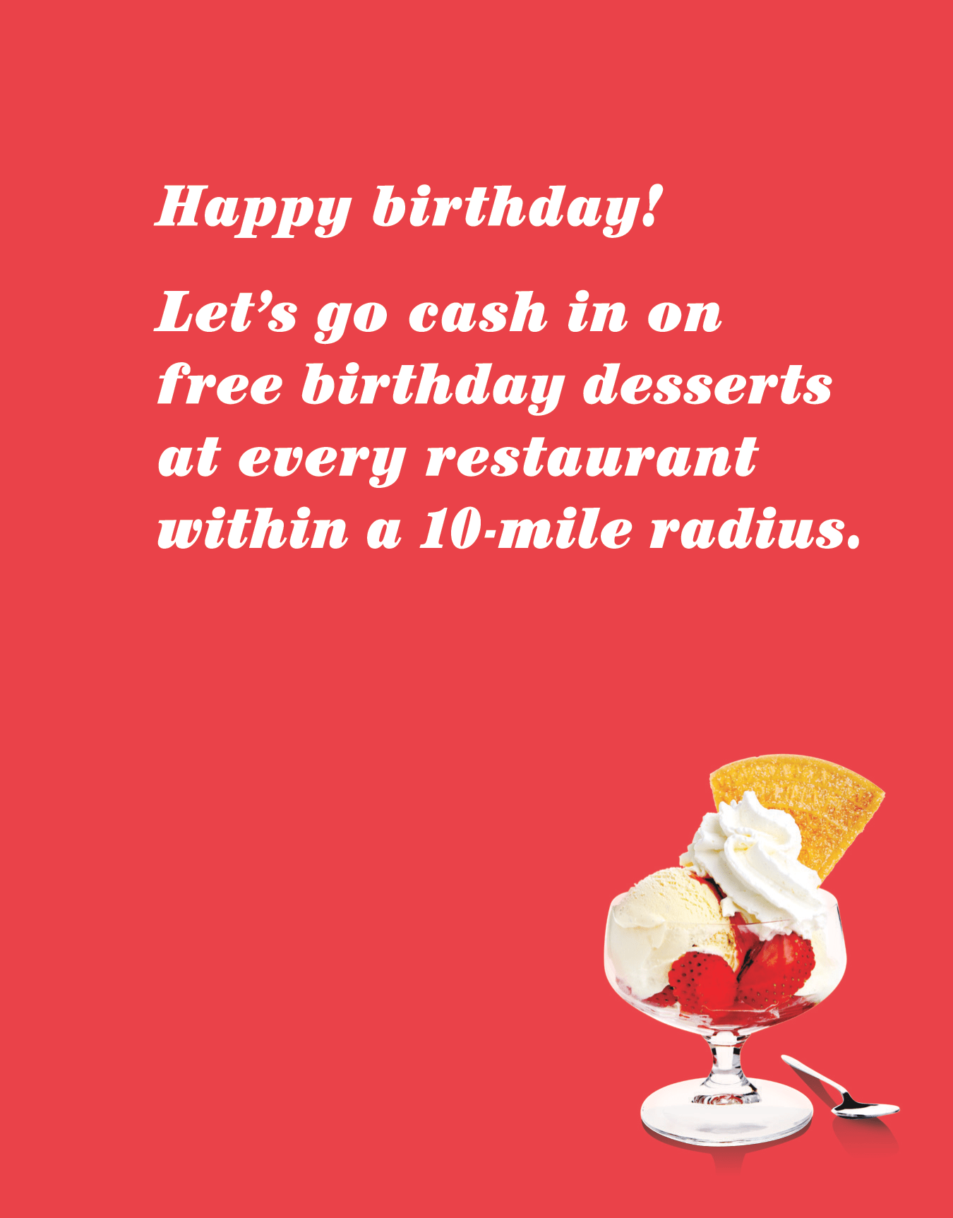 Birthday Desserts
