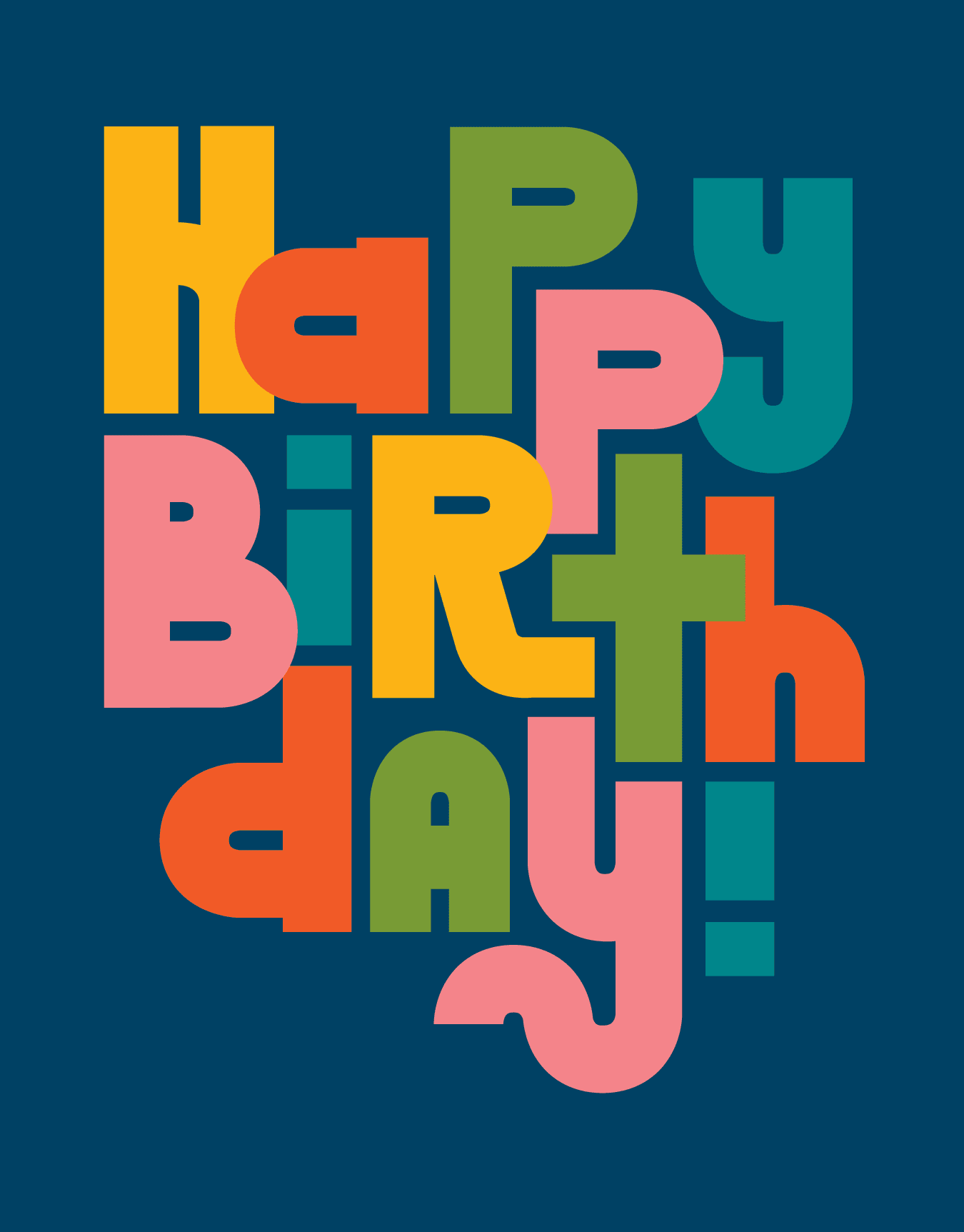 Colorful Letters