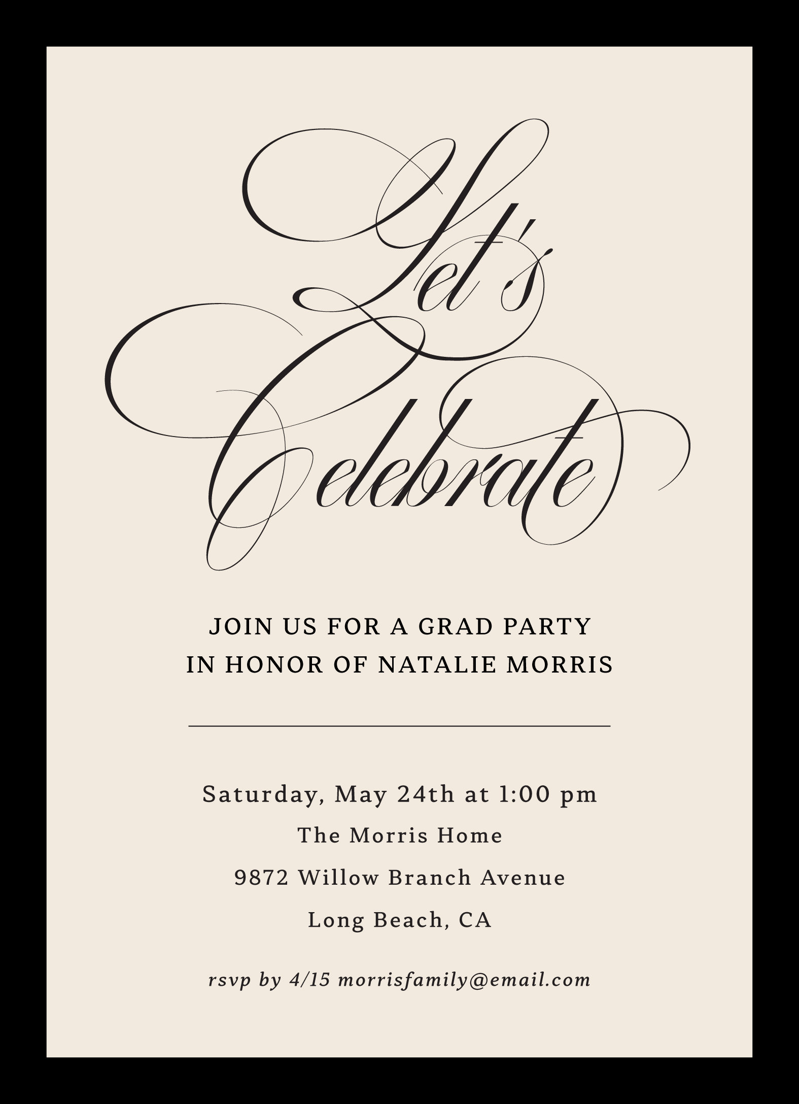 Formal Invite