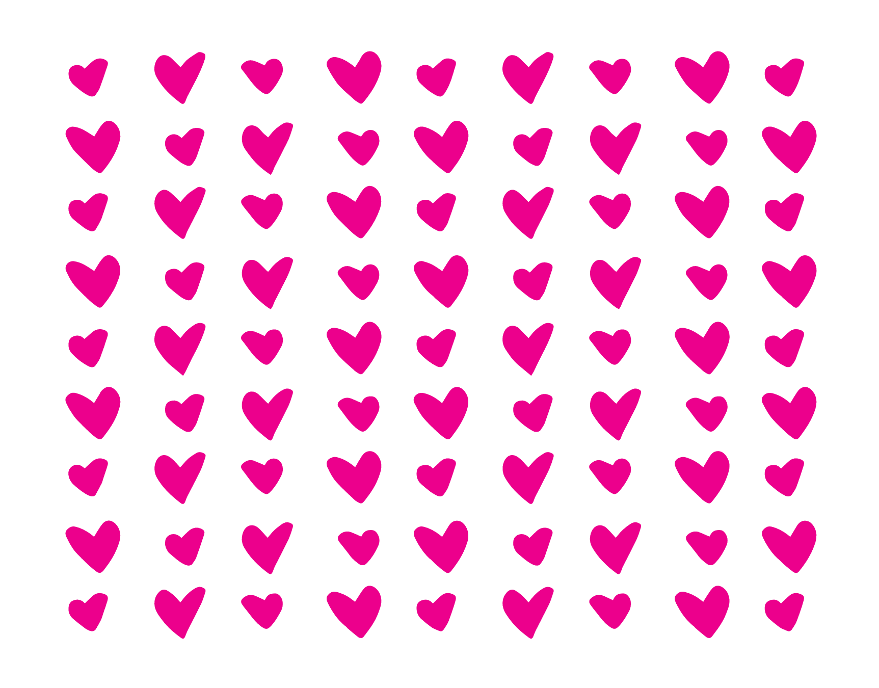 Fuchsia Hearts