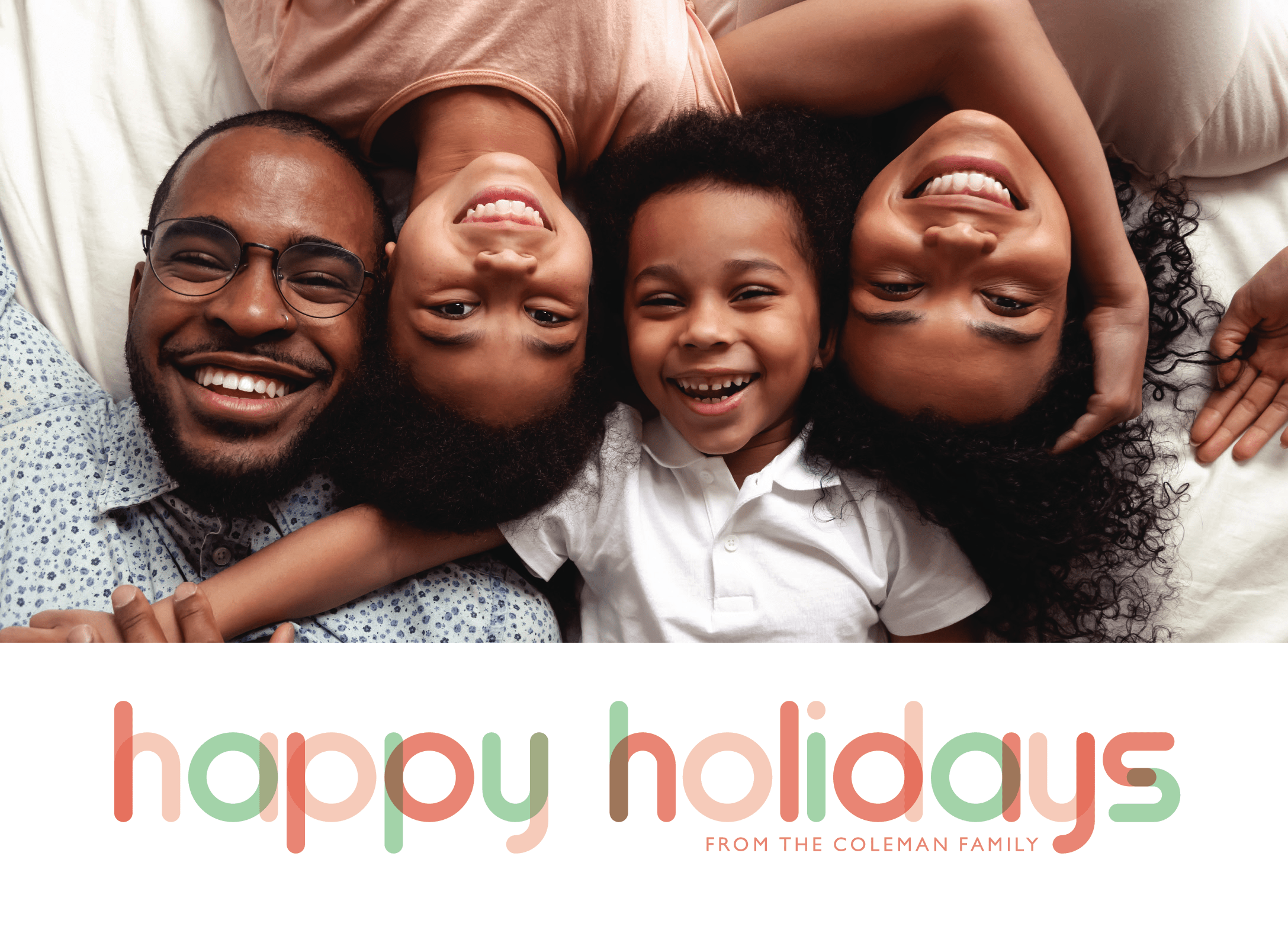 Rounded Happy Holidays