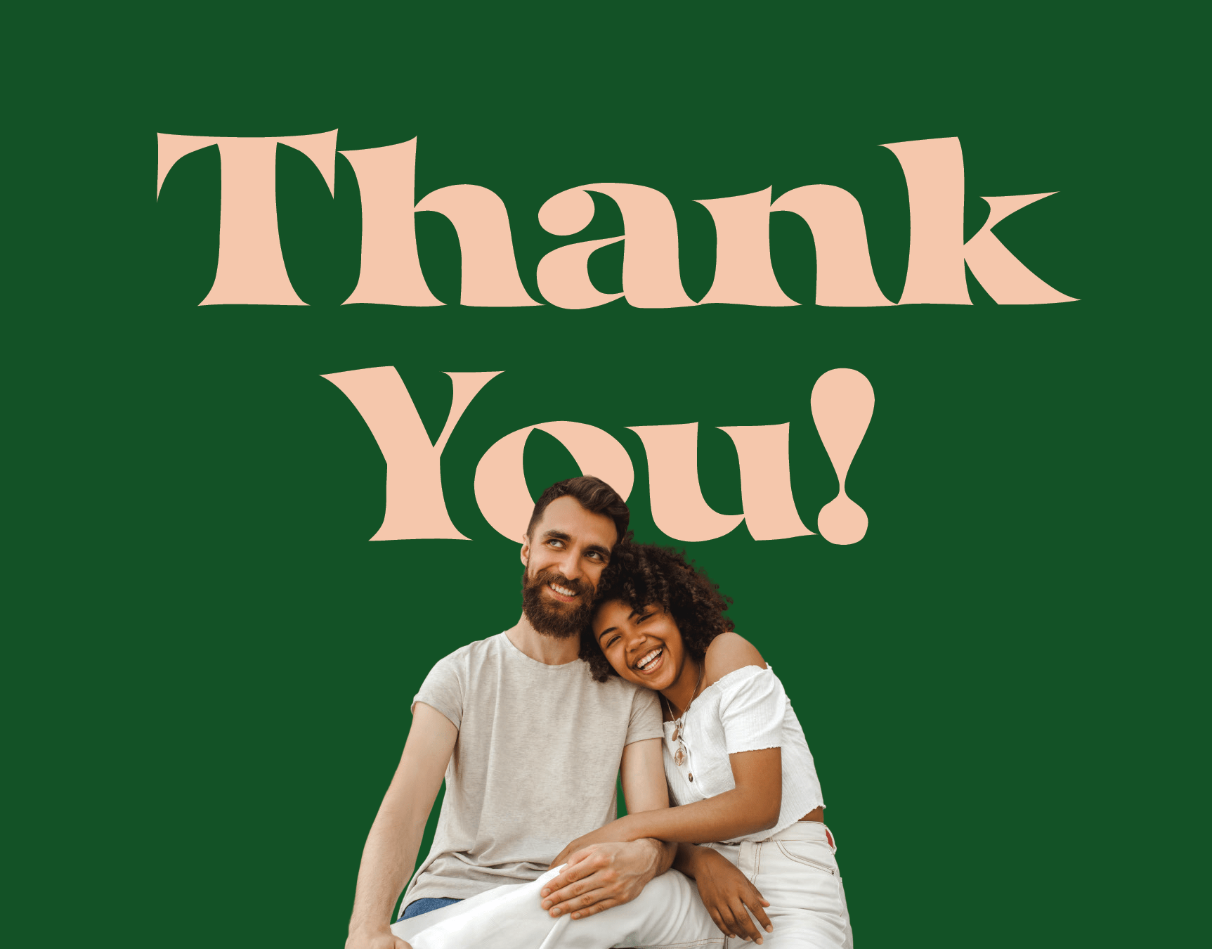 Green & Pink Thank You