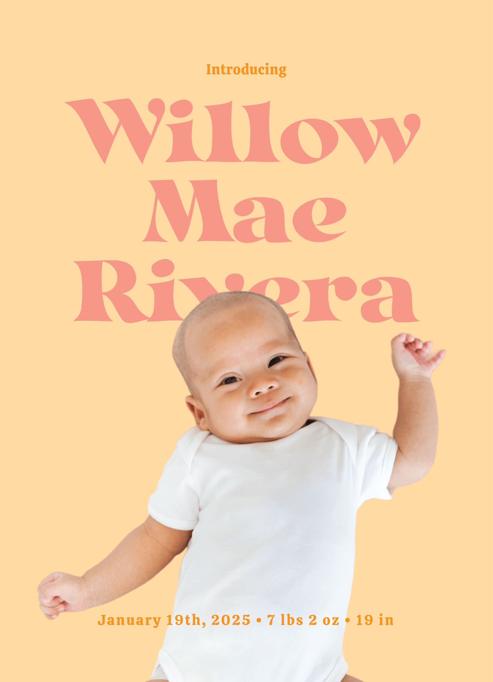 Pink & Yellow Announcement 