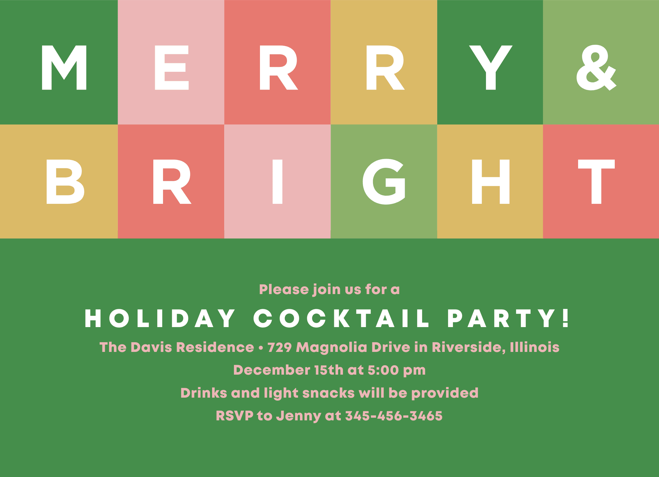 Merry & Bright Invite