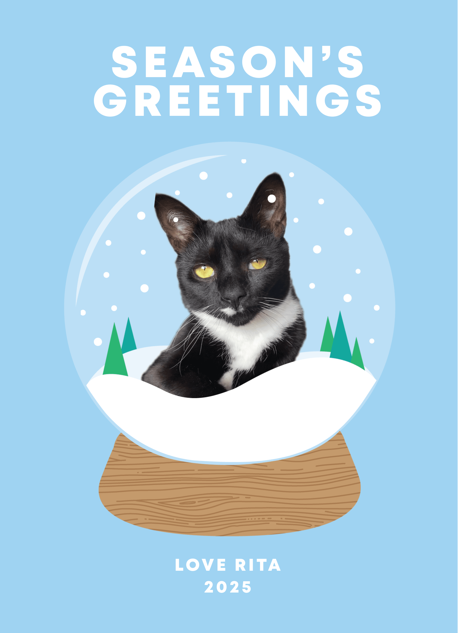 Snowy Pet Snow Globe