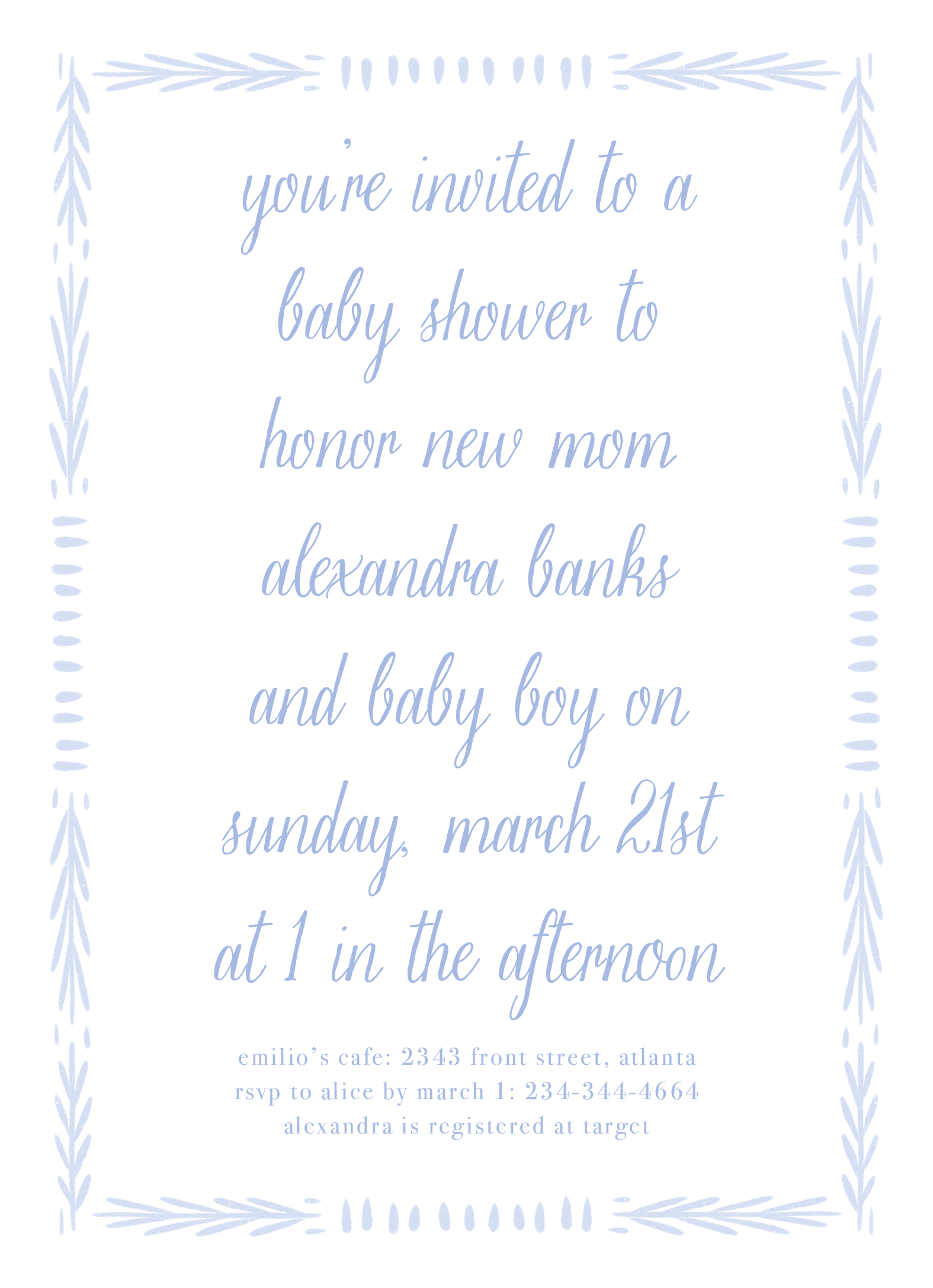 Little Letter Boy Baby Shower