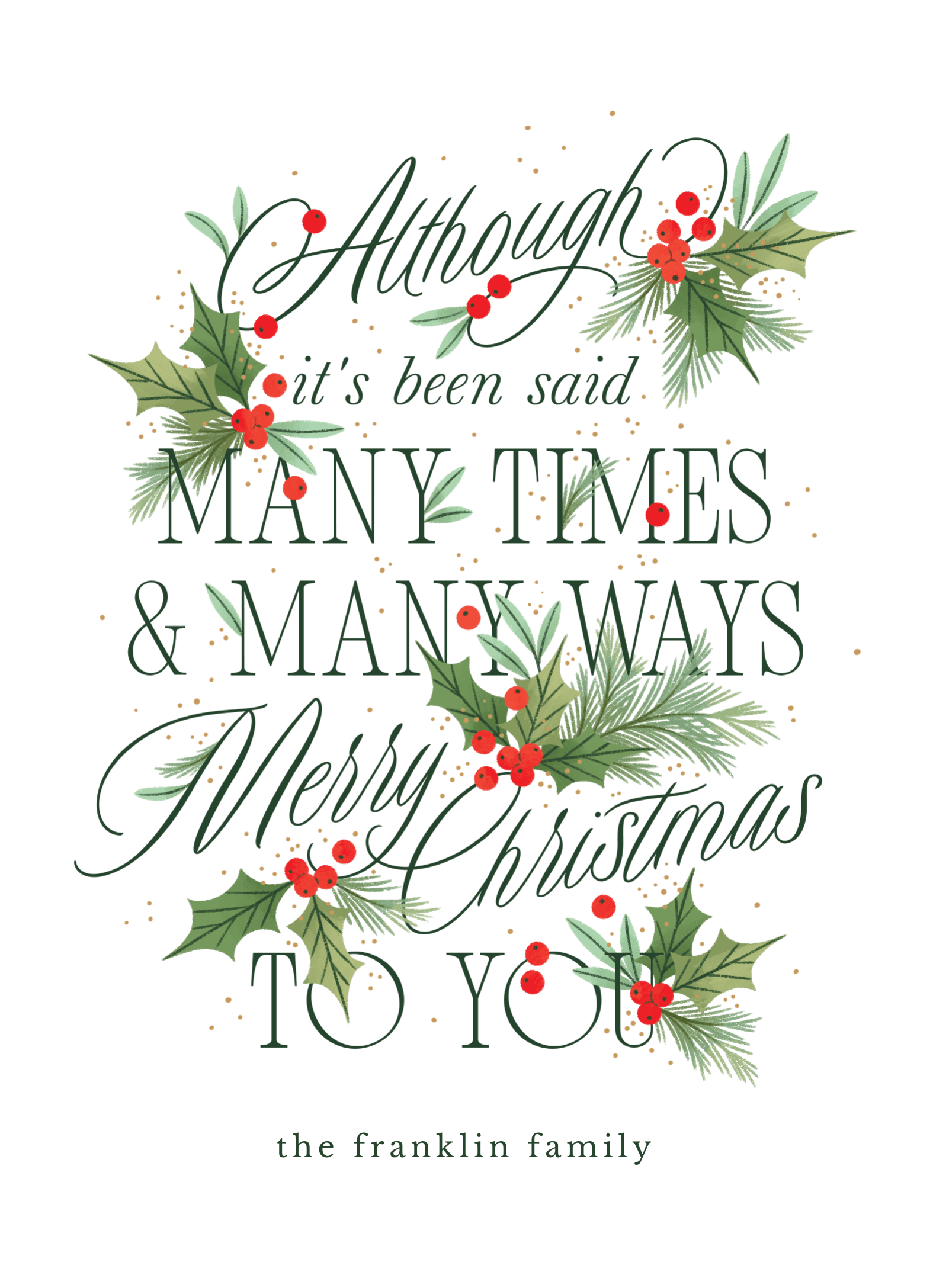 Many Times Many Ways Classic by Paper Raven Co. | Postable