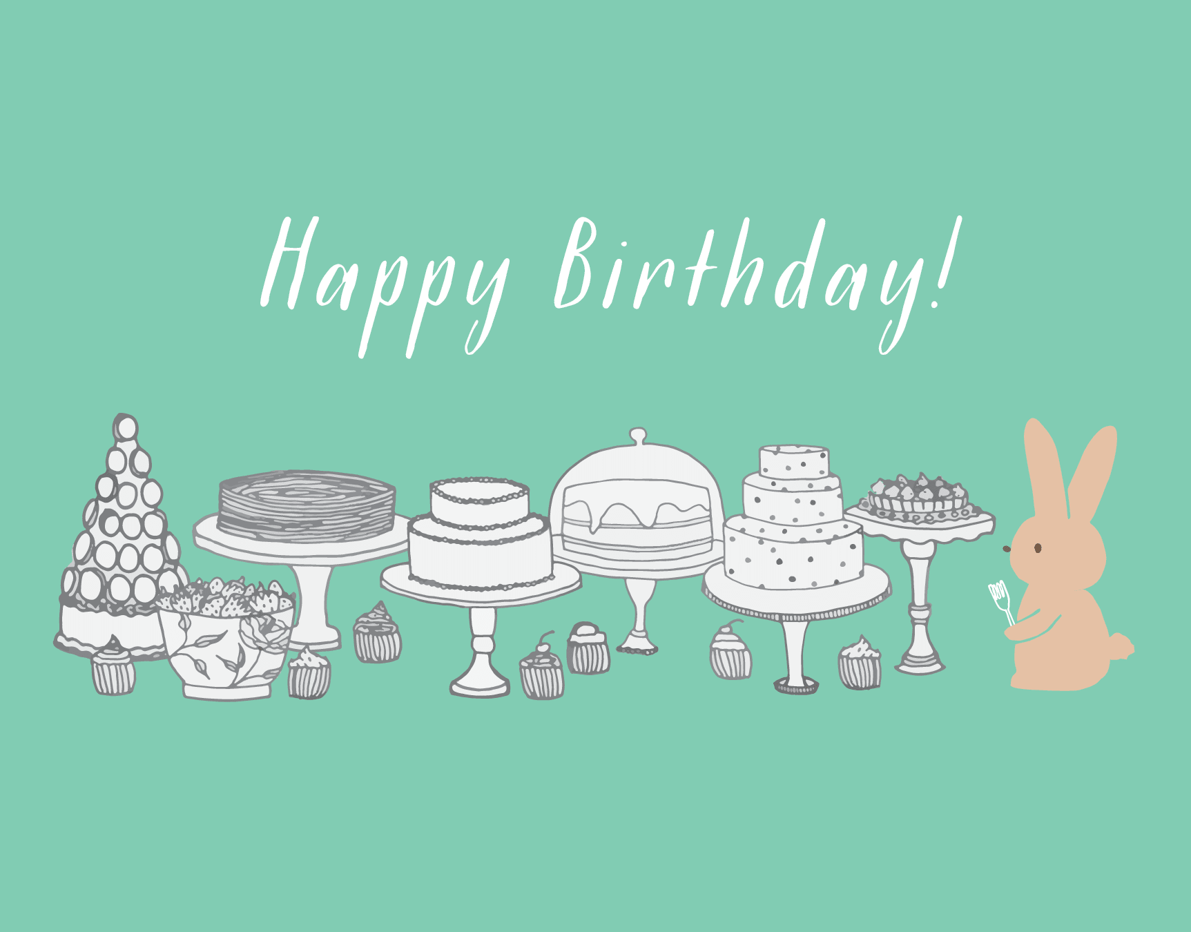 Bunny Birthday Desserts