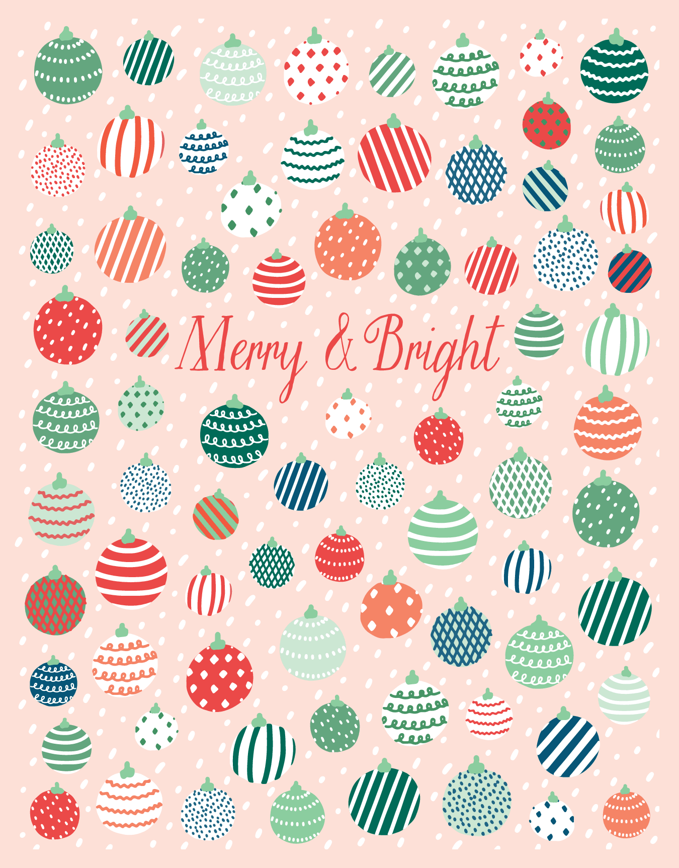 Merry And Bright Ornaments