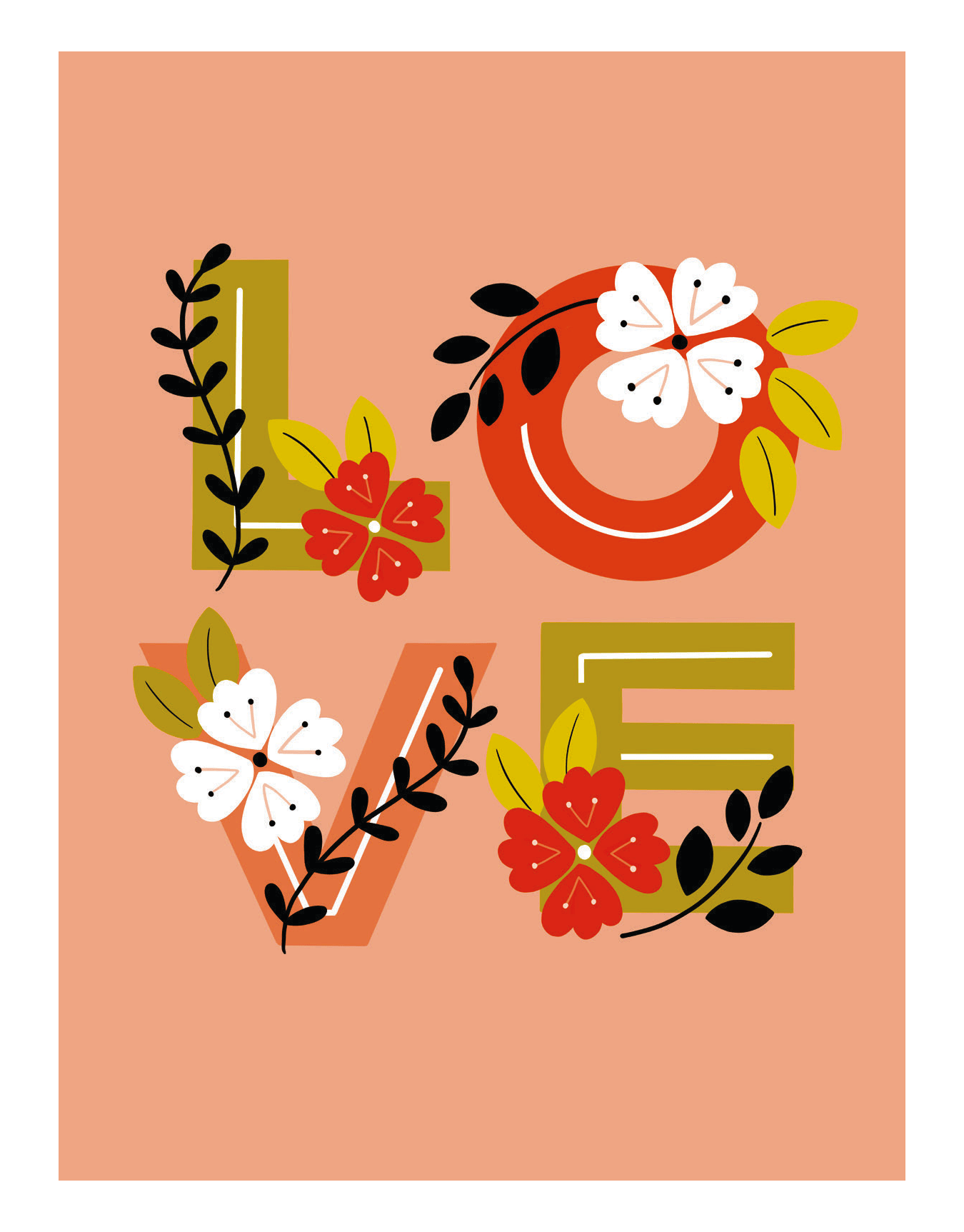 Love Floral Peach