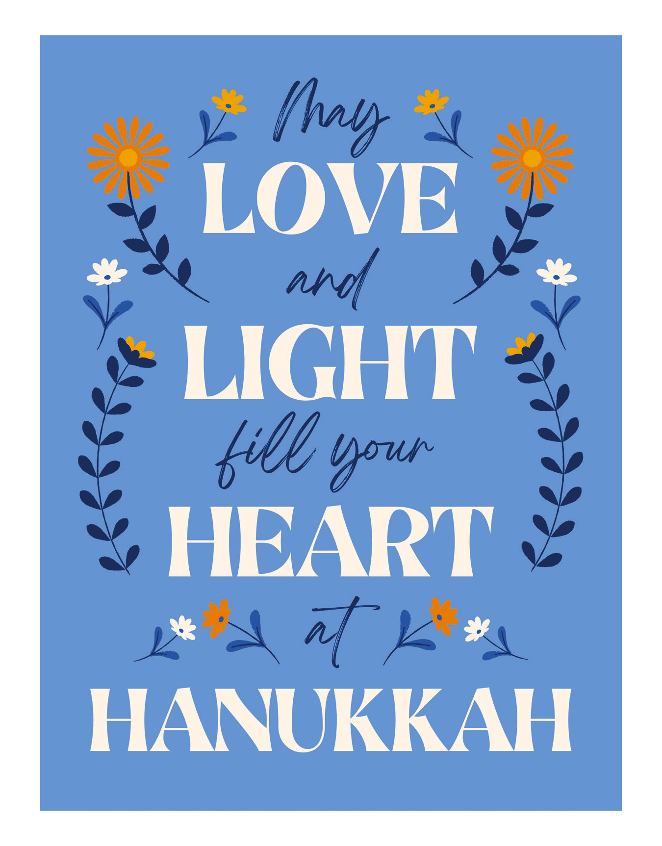 Love Light Heart Hanukkah