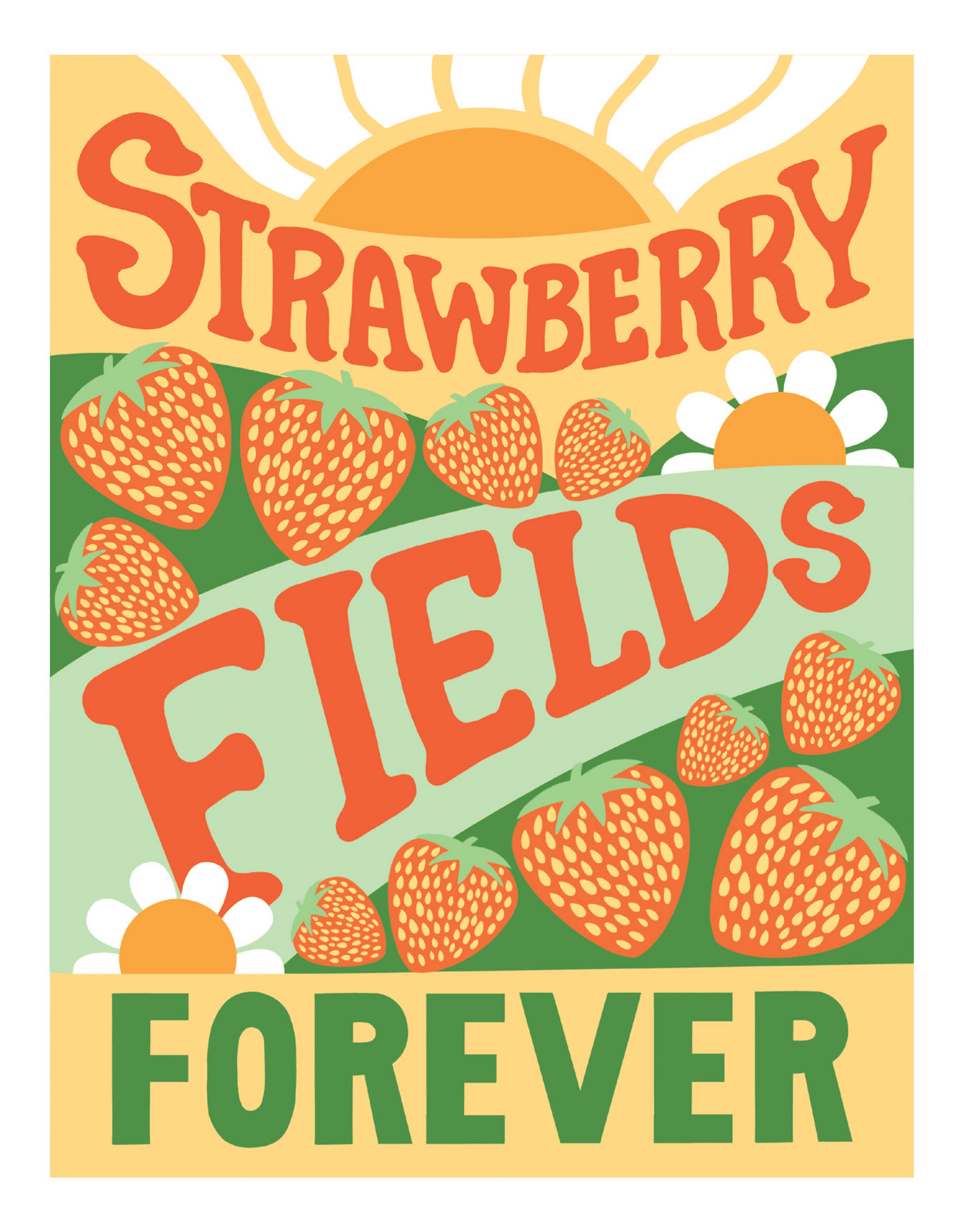 Strawberry Fields Forever by Peace Love Art Co | Postable