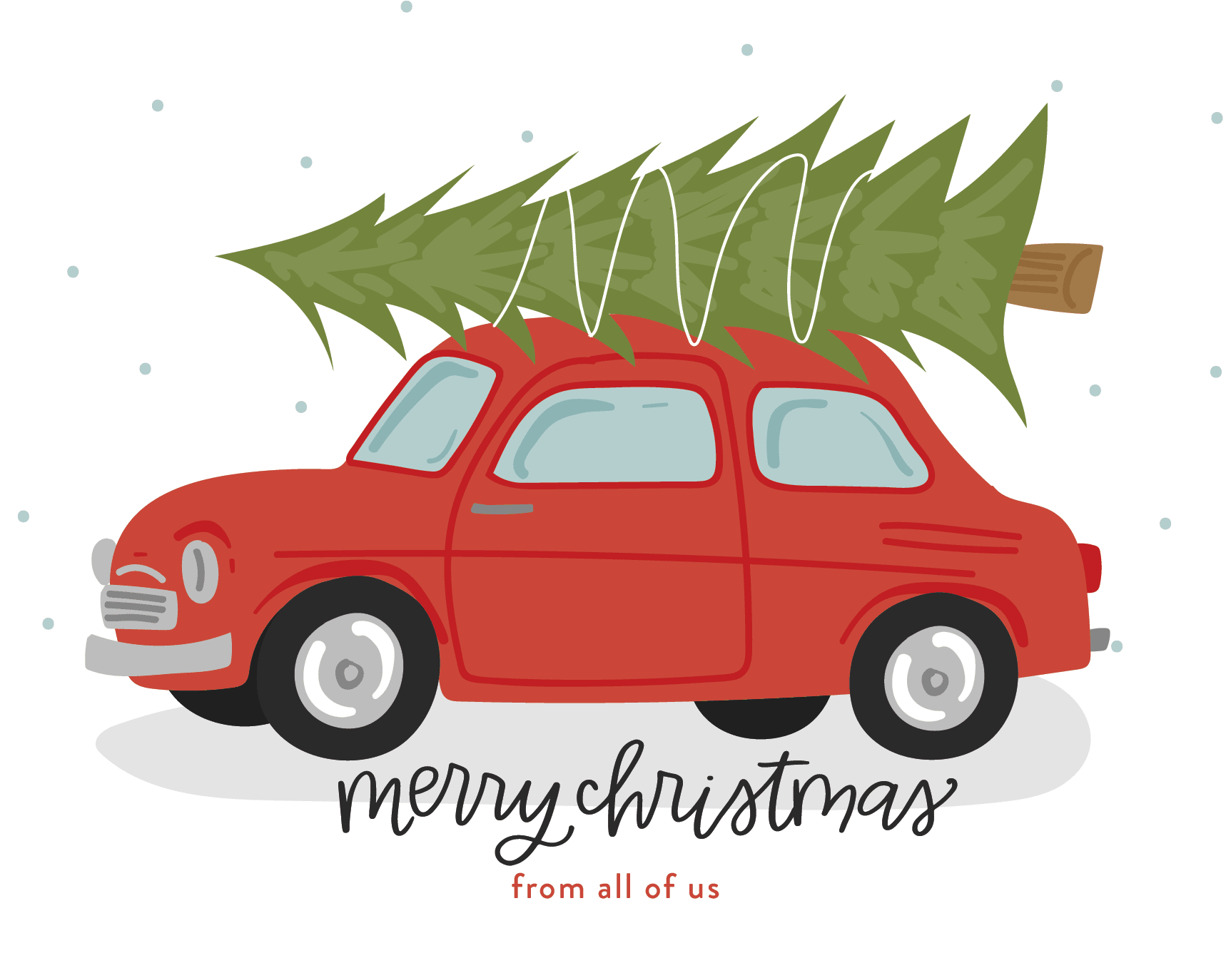 Festive Christmas Car