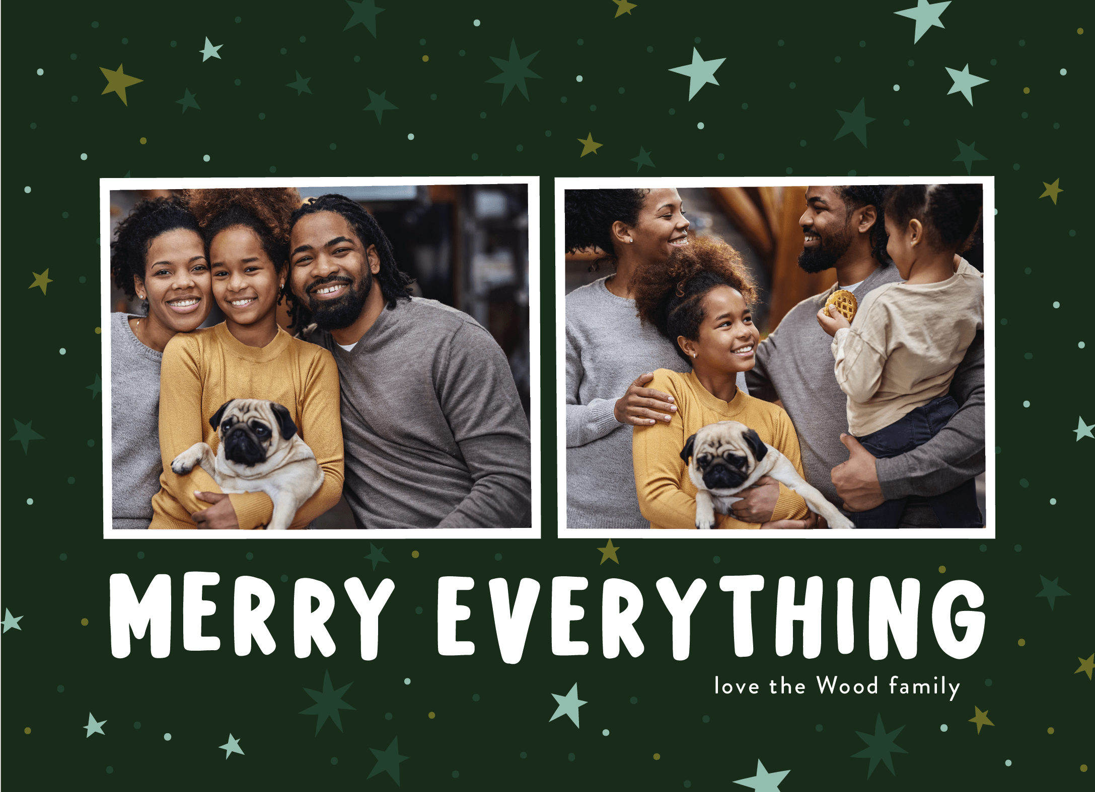 Merry Everything Green Stars