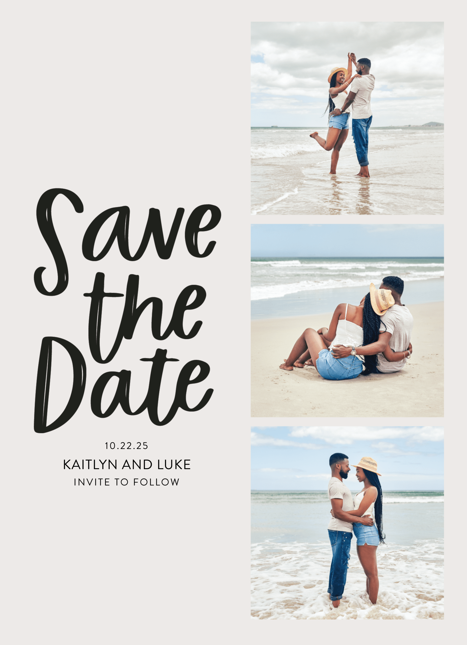 Triple Stack Save The Date