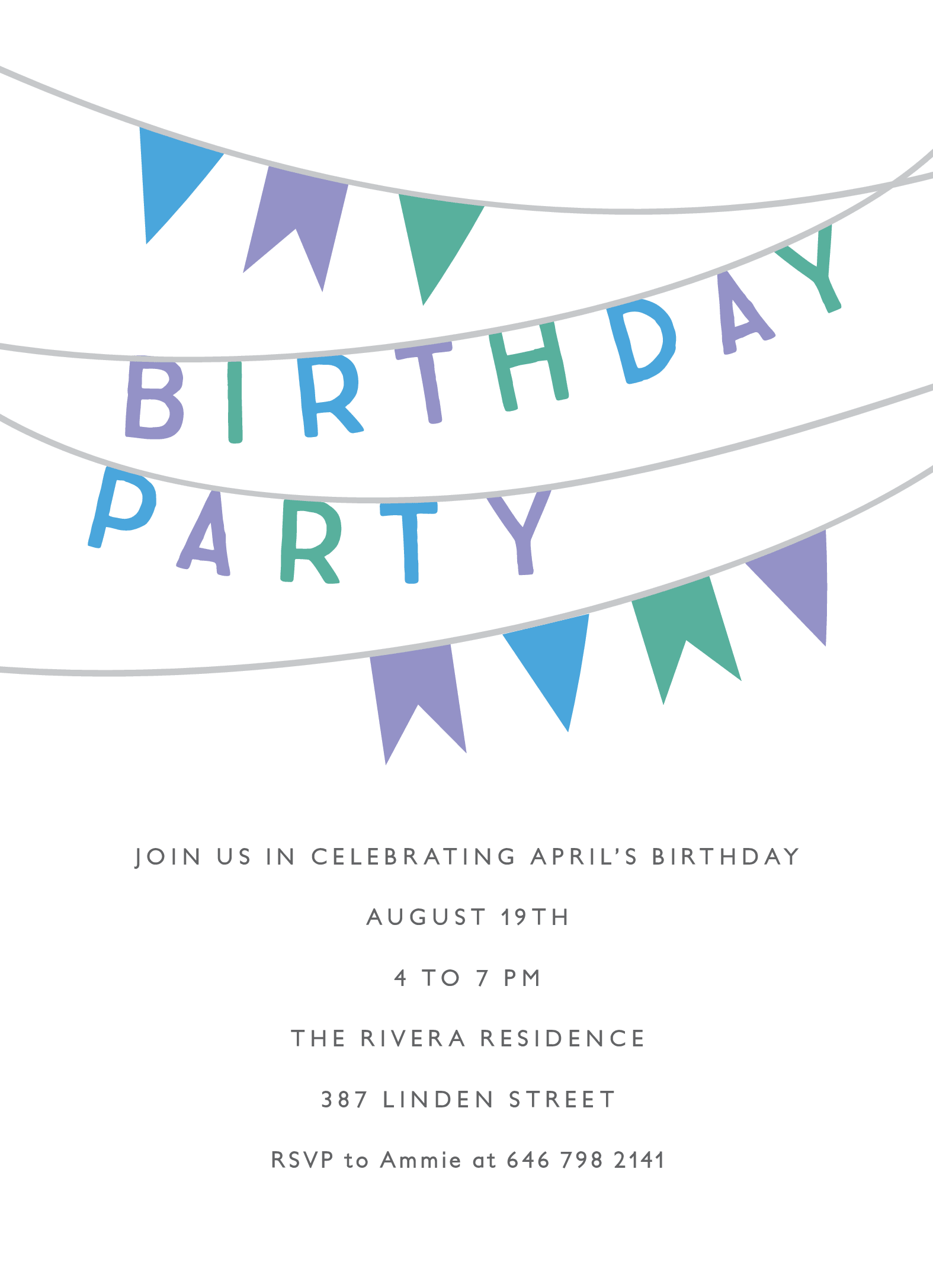 Birthday Party Banner