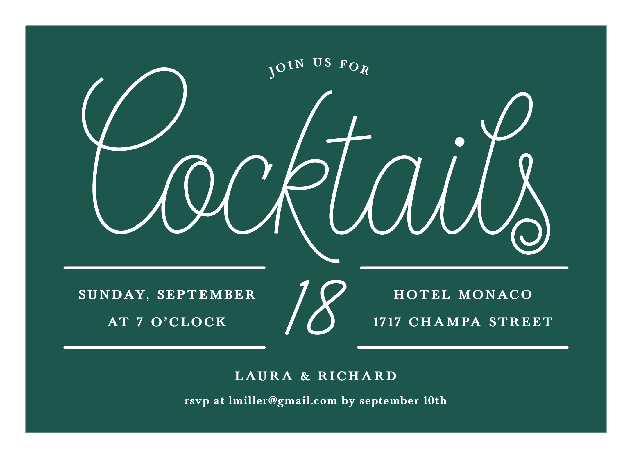 Chic Cocktail Script