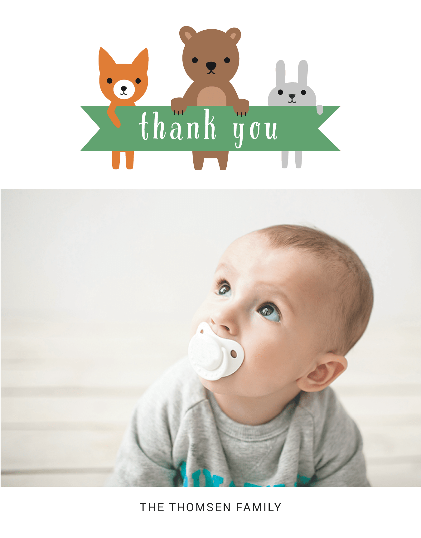 Forest Friends Banner Thank You